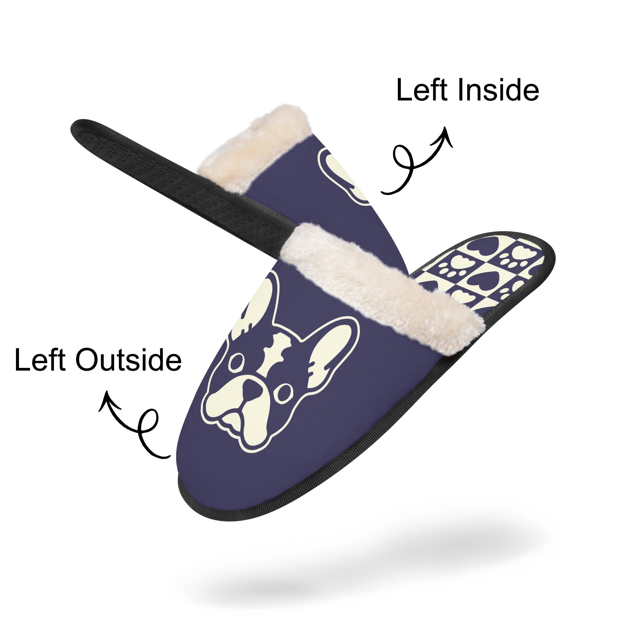 Pip - Cozy Winter Slippers for Frenchie Fans Everywhere-fadou