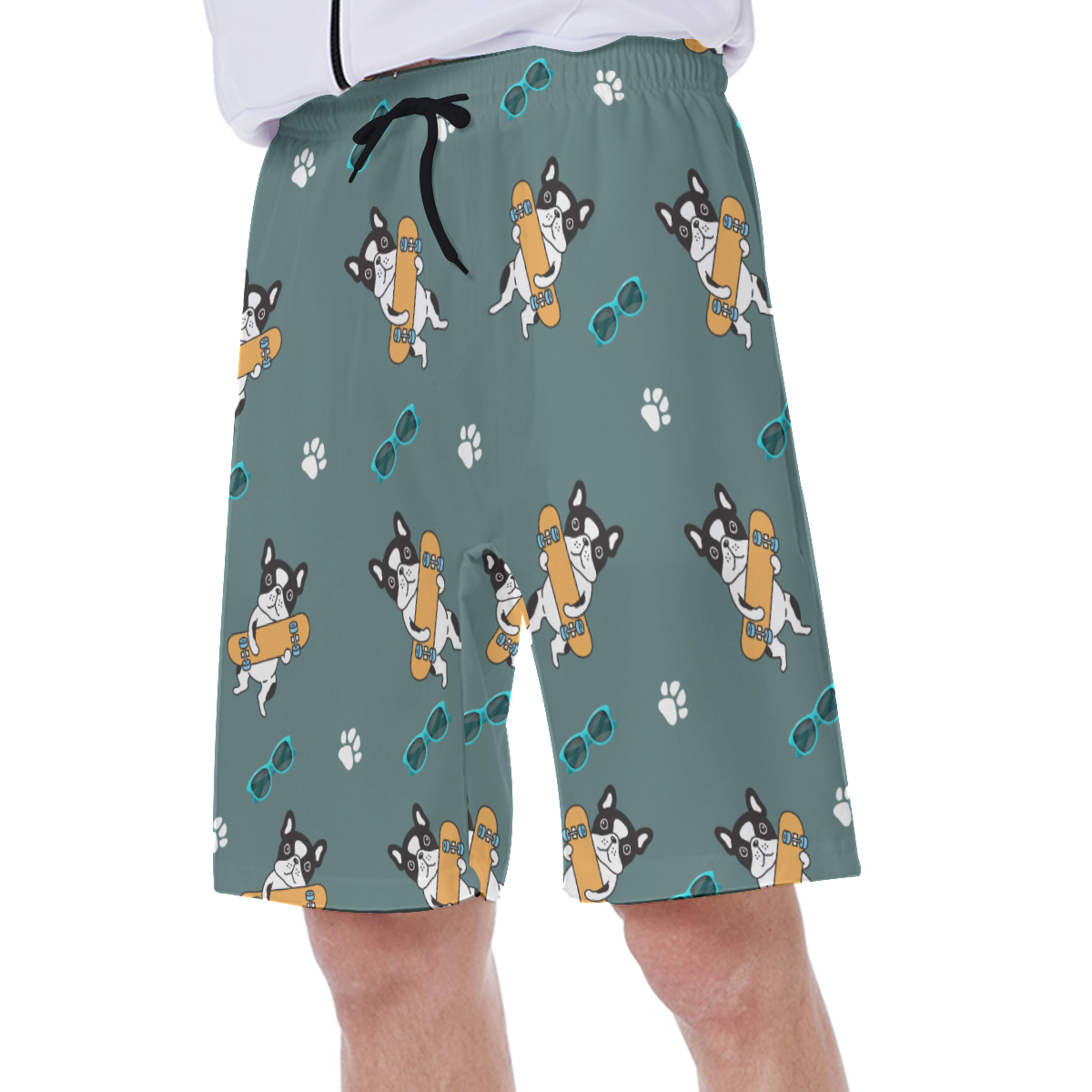 WALTER French Bulldog Beach Shorts for Frenchie Enthusiasts-fadou