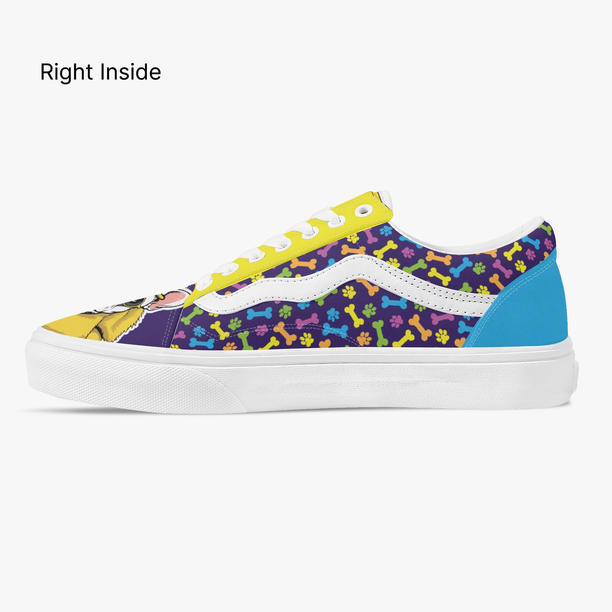 French Bulldog Trendy High-Top Shoes for Frenchie Enthusiasts-fadou