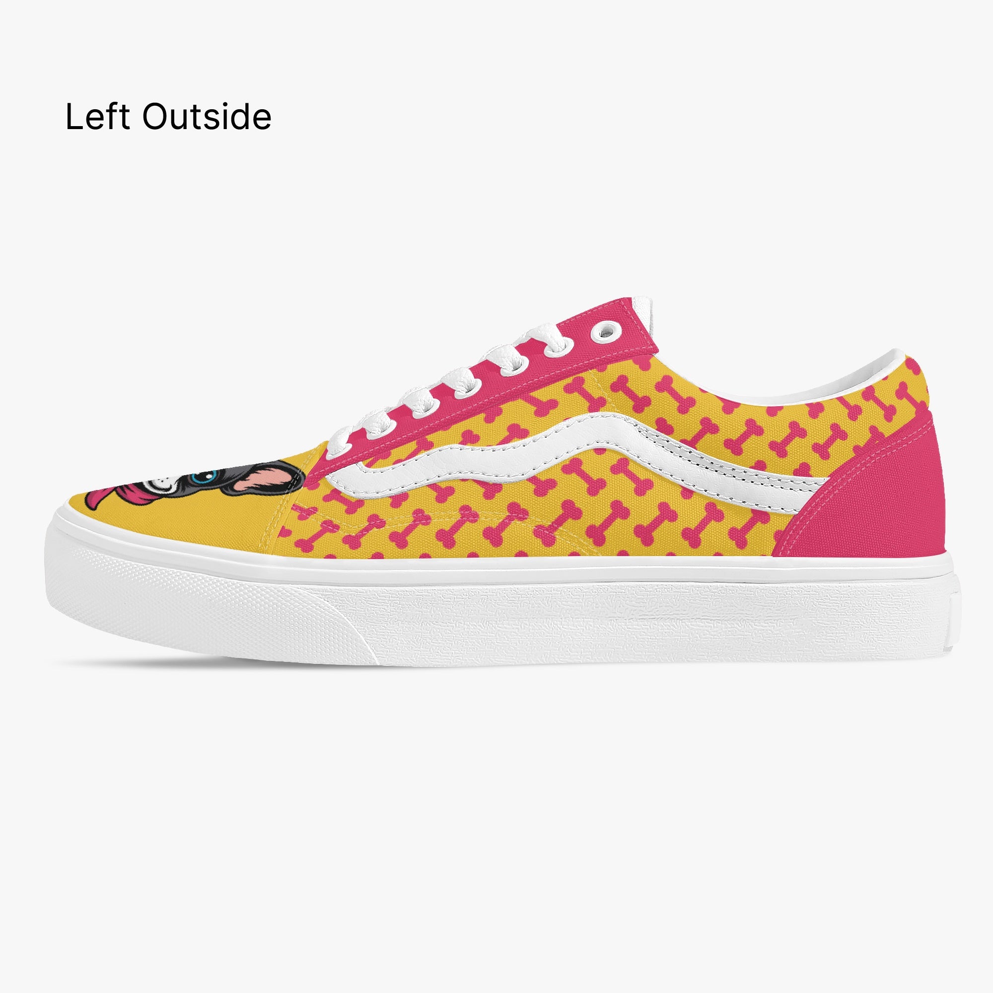 Low-Top Trendy Classic Sneakers for Frenchie Enthusiasts-fadou
