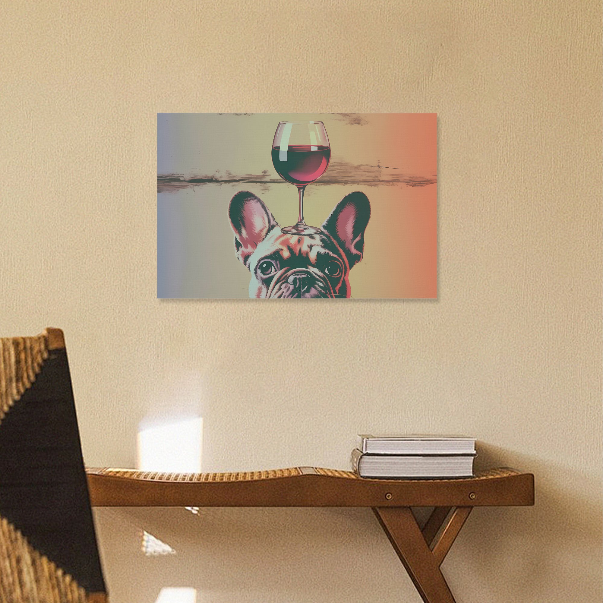 French Bulldog Adorable Decorative Canvas for Dog Lovers-fadou