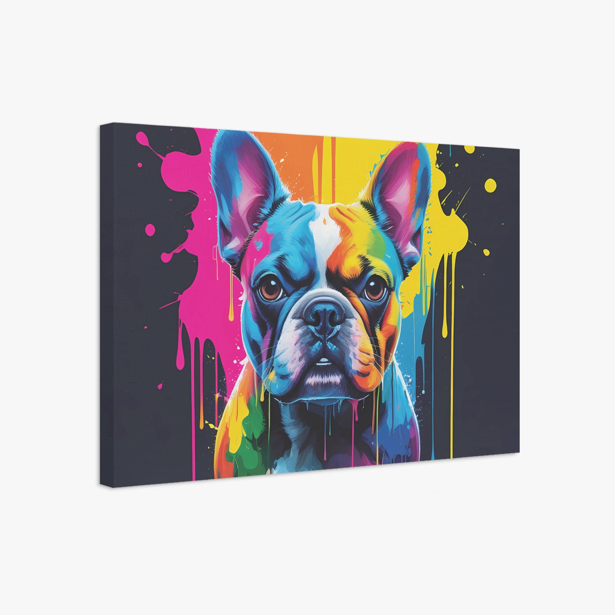Frenchie Adorable Framed Poster for Frenchie Enthusiasts-fadou