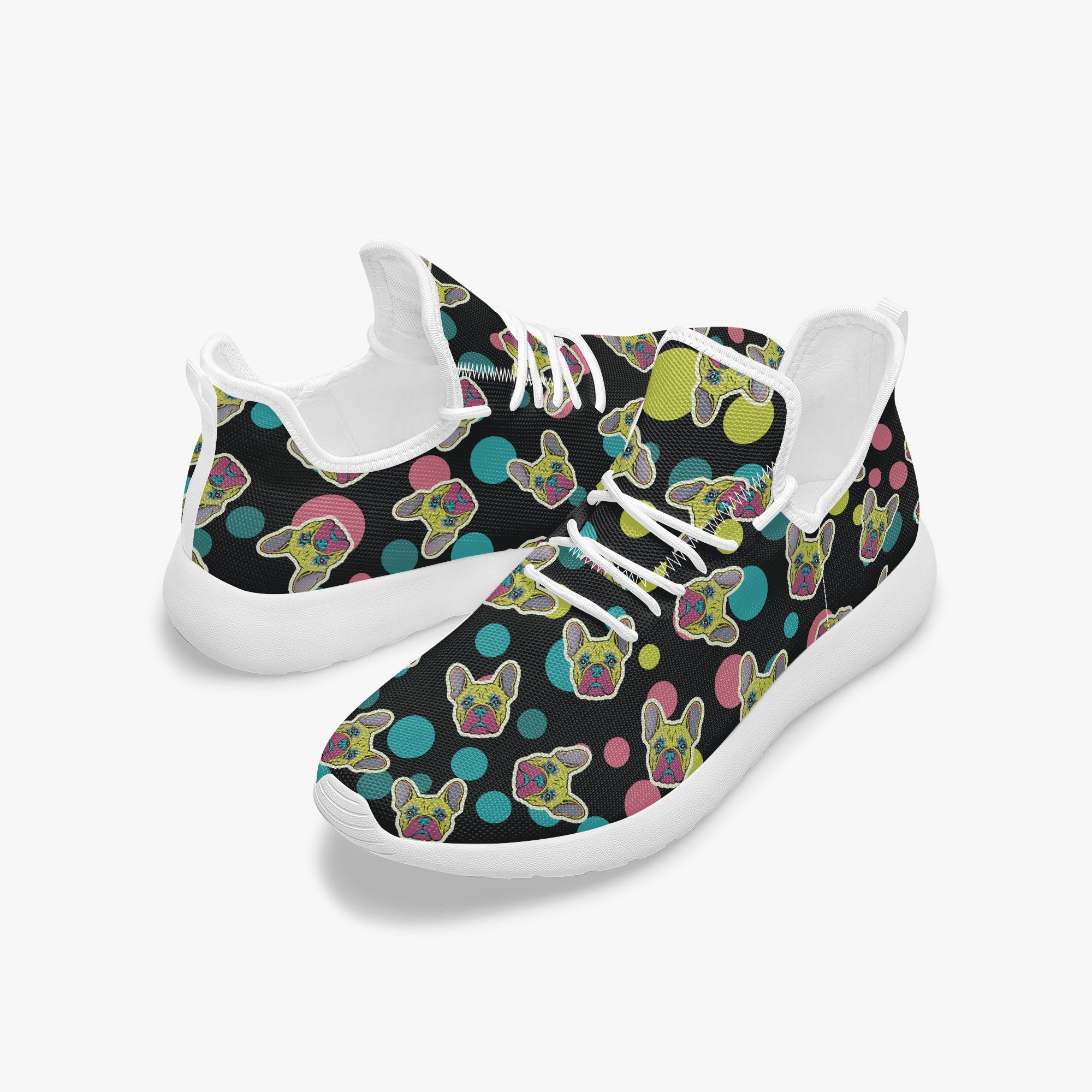 French Bulldog Classic High-Top Shoes for Bulldog Owners-fadou
