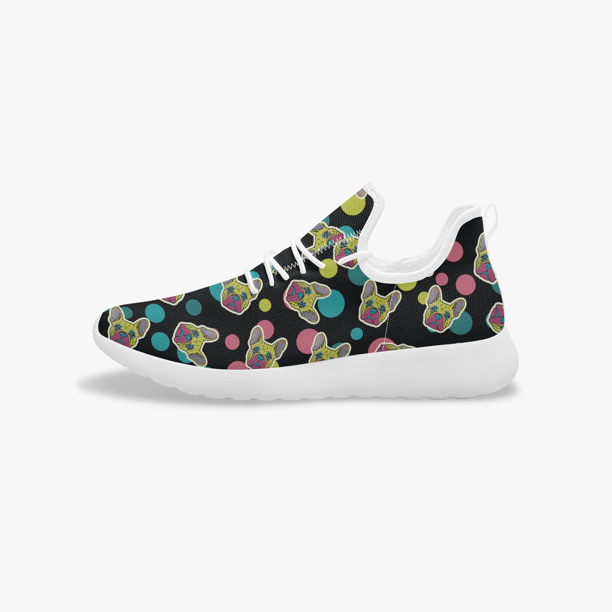 French Bulldog Classic High-Top Shoes for Bulldog Owners-fadou
