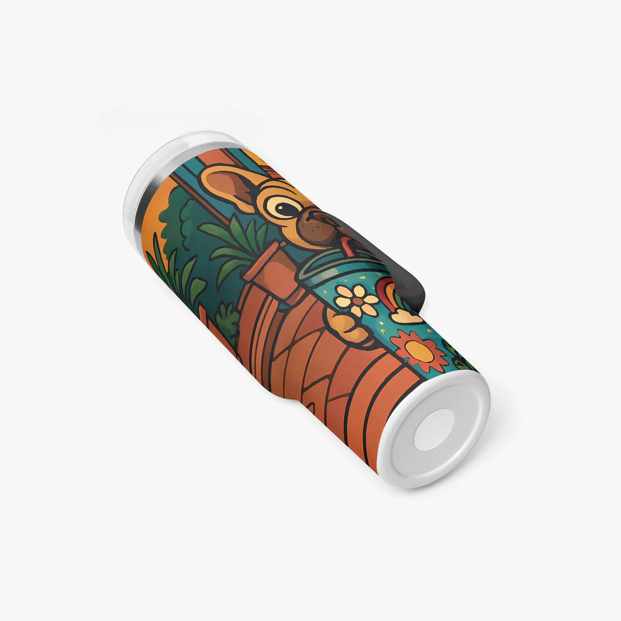 Curcio Frenchie Travel Tumbler for Frenchie Enthusiasts-fadou