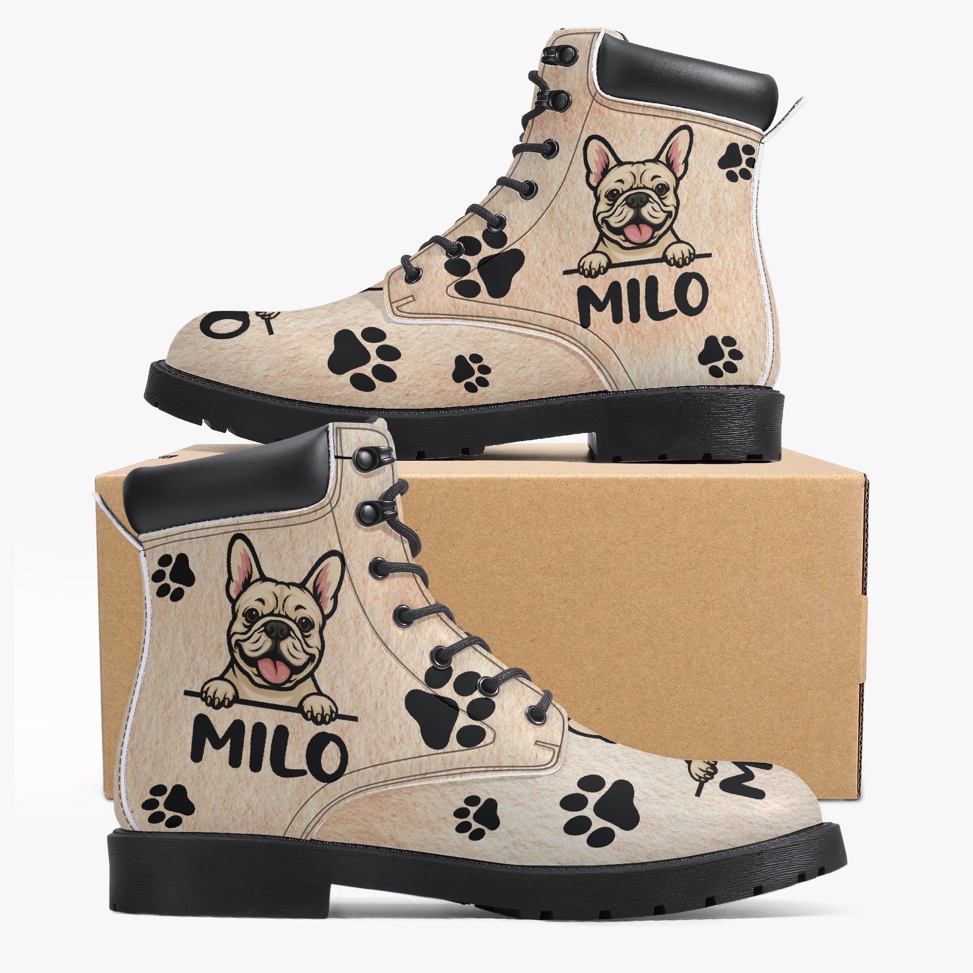 French Bulldog Personalized Fashion Boots for Bulldog Owners-fadou
