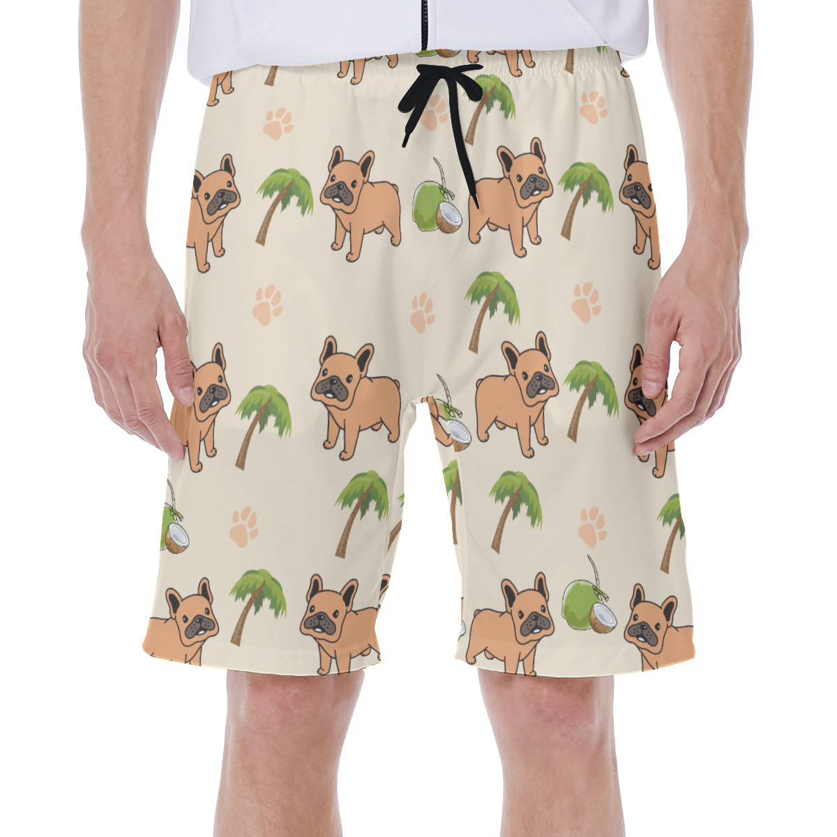 APOLLO - Men's Beach Shorts for Frenchie Fans Everywhere-fadou