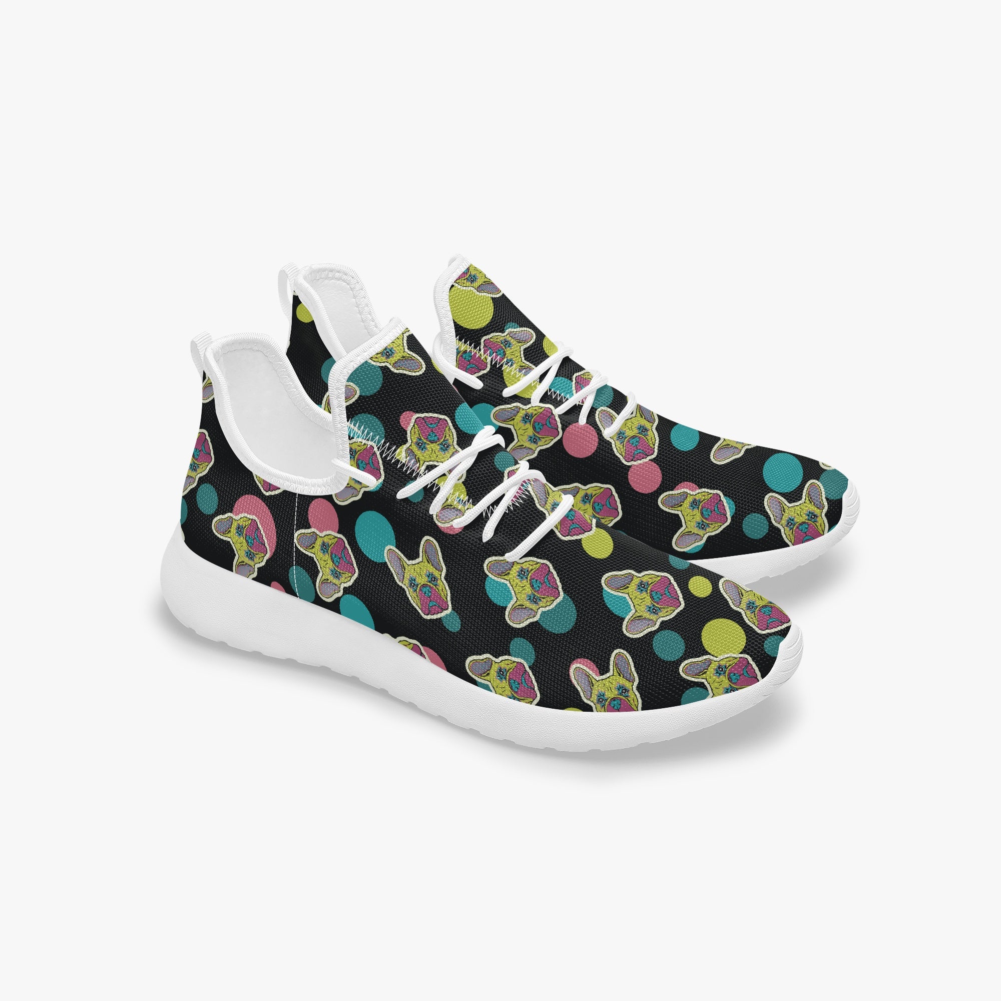 French Bulldog Classic High-Top Shoes for Bulldog Owners-fadou