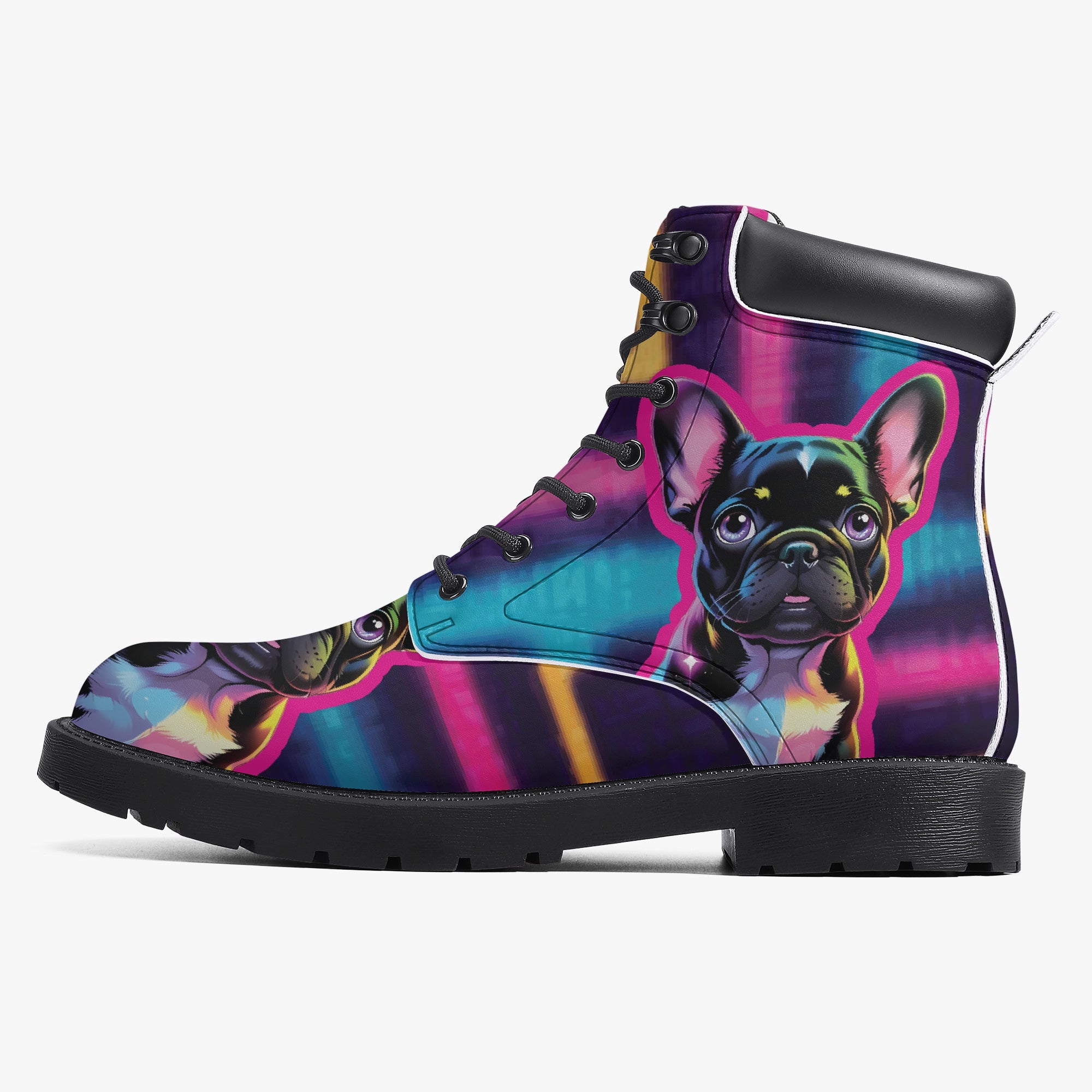 Adrienne Leather Ankle Booties for Frenchie Enthusiasts-fadou