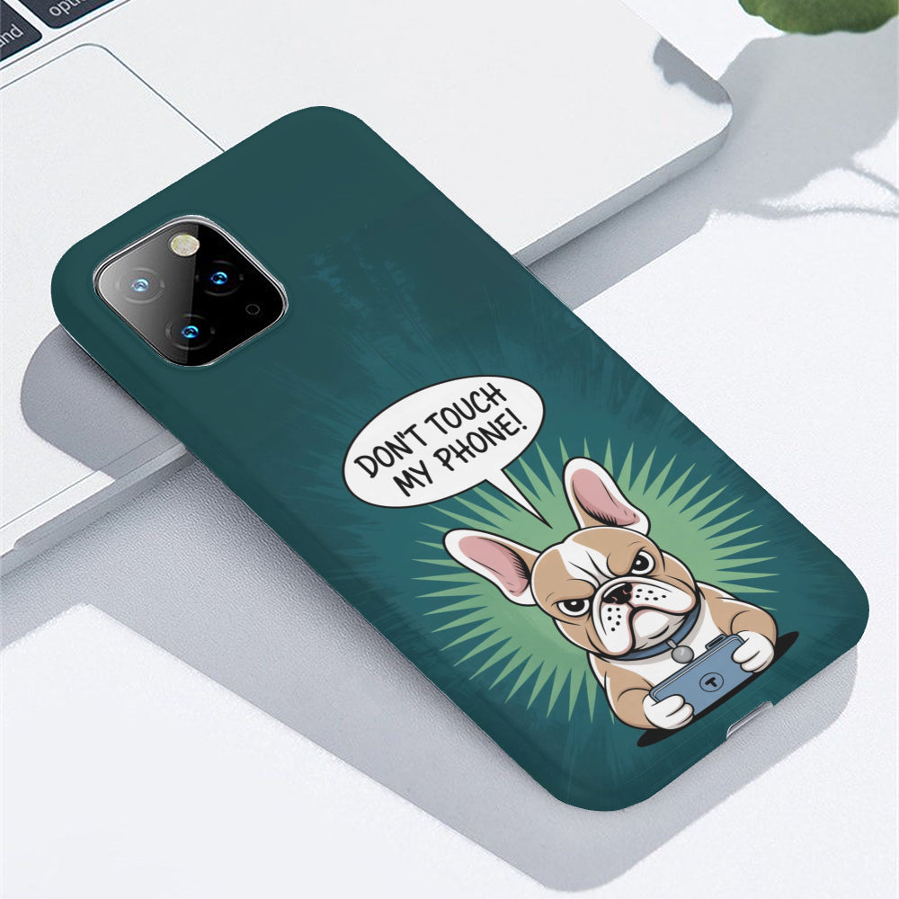 Hard French Bulldog Slim Phone Shell for Bulldog Owners-fadou