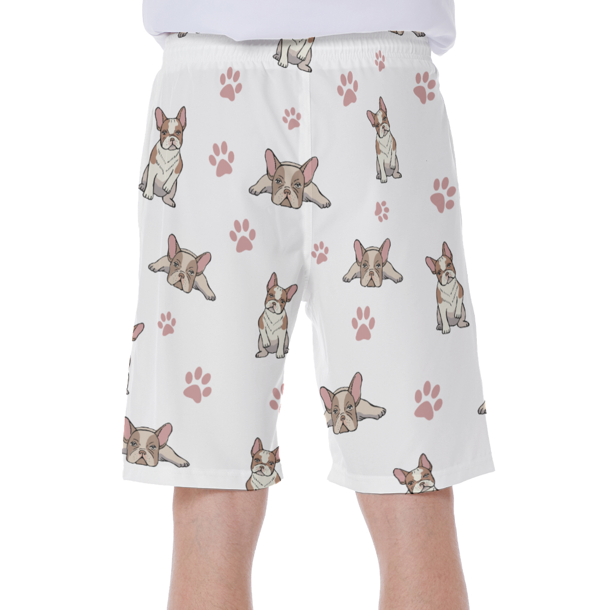 LEO - Men's Beach Shorts for French Bulldog Owners and Fans-fadou