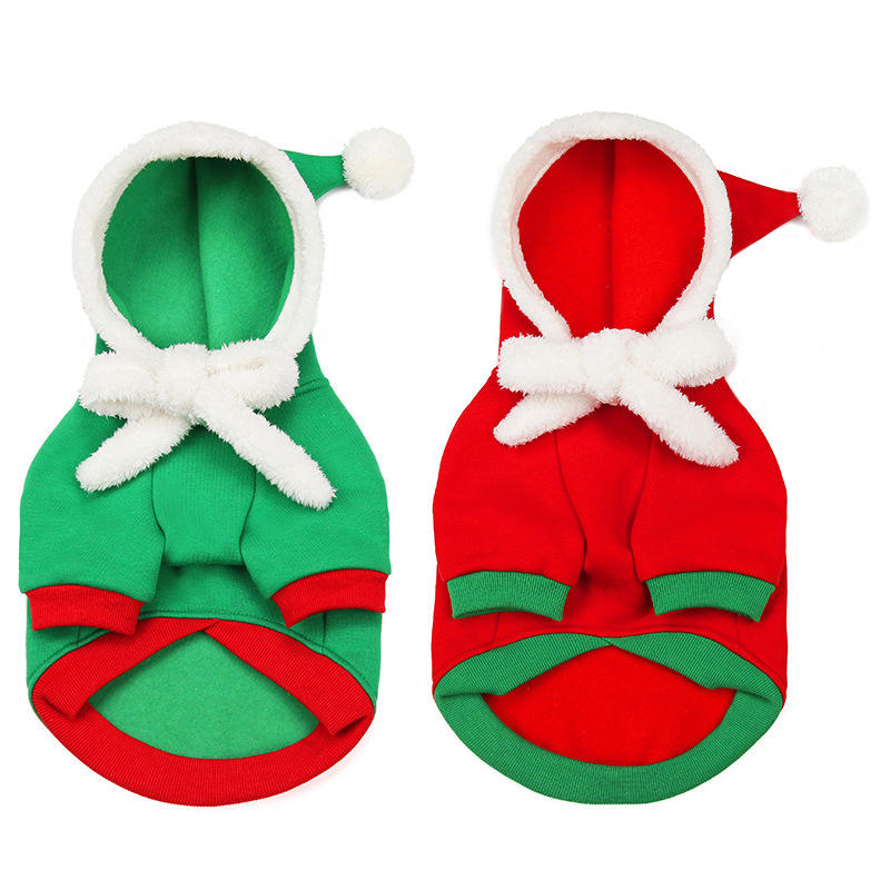 French Bulldog Christmas Party Outfit for Travel Comfort-fadou