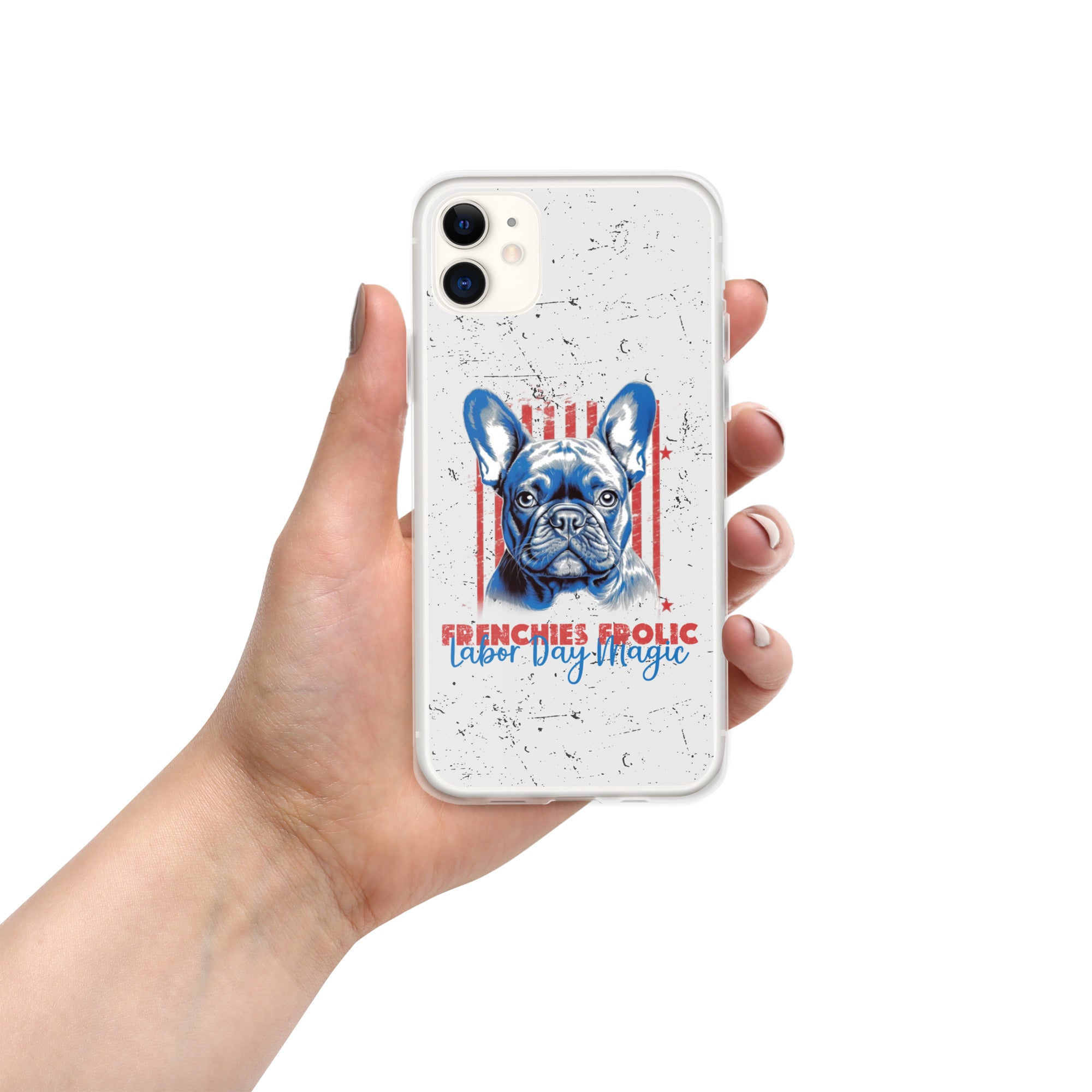 Labor Day with My Fenchie - Clear Case for Iphone for Dog Park Days-fadou
