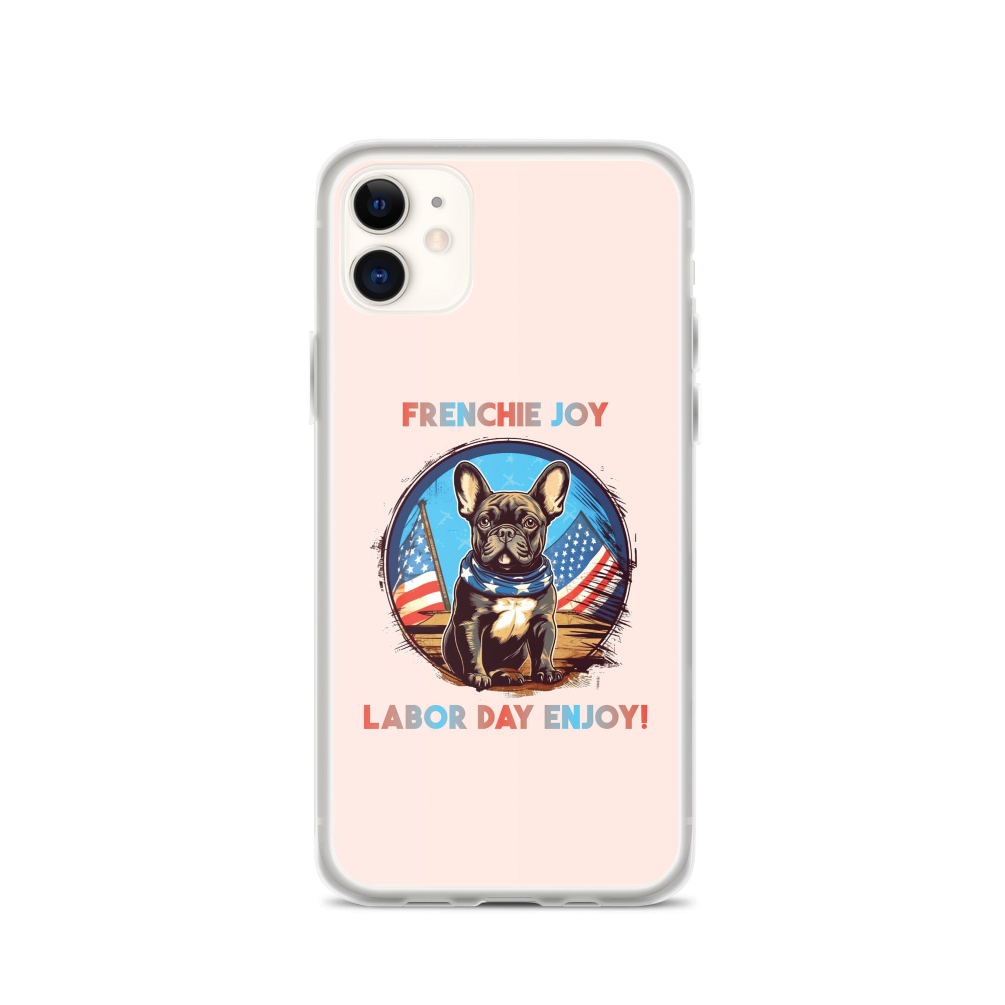 Frenchie Joy - Clear Case for Iphone for Dog Moms & Dads-fadou
