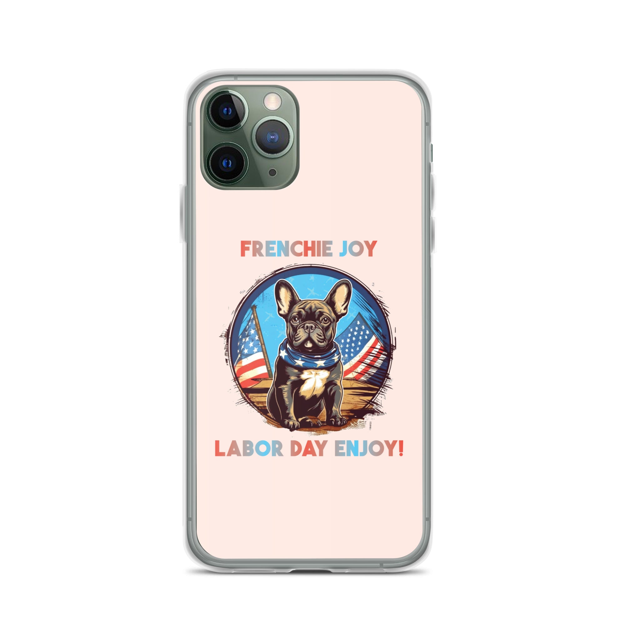 Frenchie Joy - Clear Case for Iphone for Dog Moms & Dads-fadou