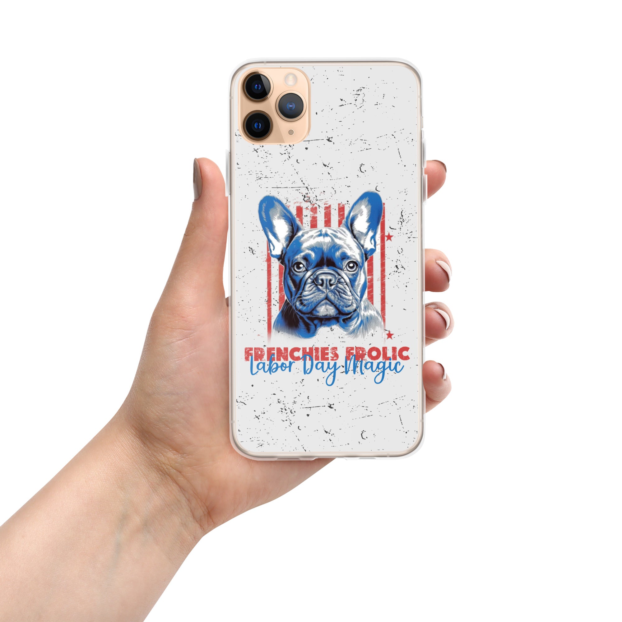 Labor Day with My Fenchie - Clear Case for Iphone for Dog Park Days-fadou