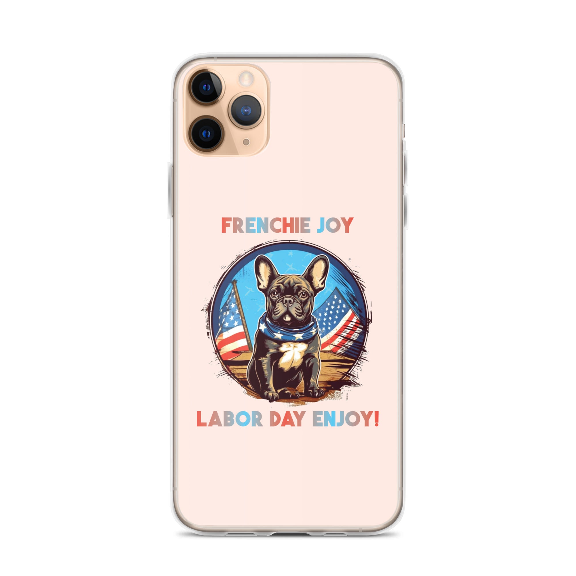 Frenchie Joy - Clear Case for Iphone for Dog Moms & Dads-fadou