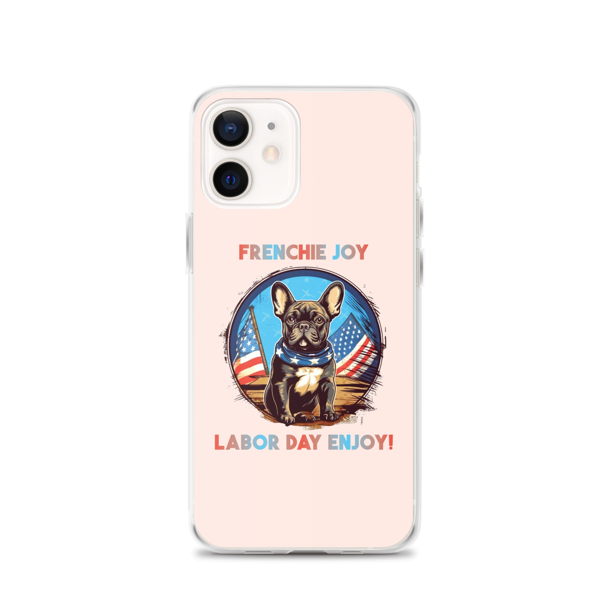 Frenchie Joy - Clear Case for Iphone for Dog Moms & Dads-fadou