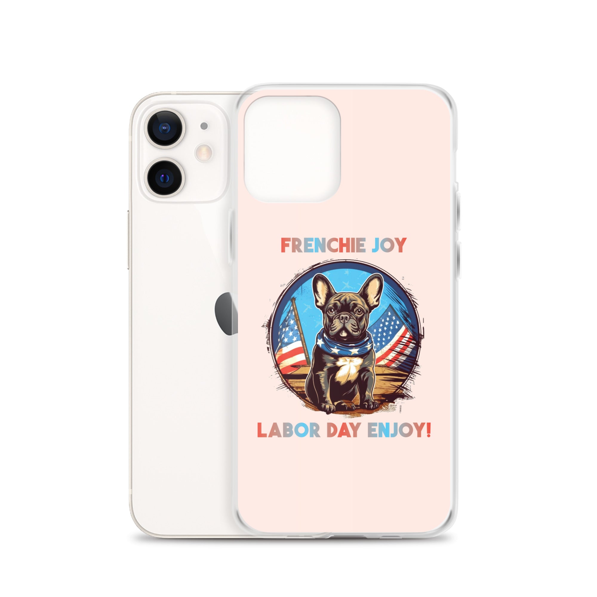 Frenchie Joy - Clear Case for Iphone for Dog Moms & Dads-fadou