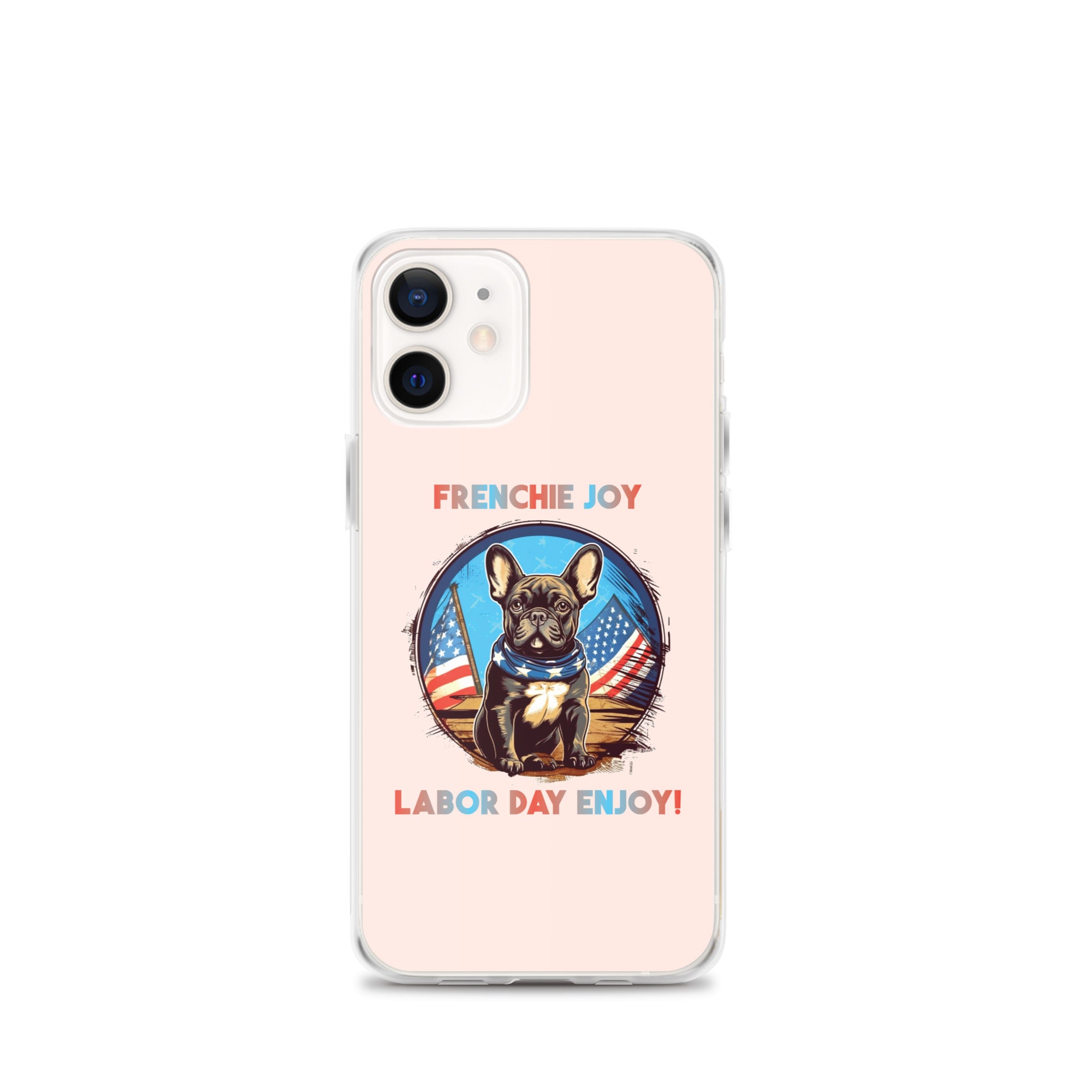 Frenchie Joy - Clear Case for Iphone for Dog Moms & Dads-fadou