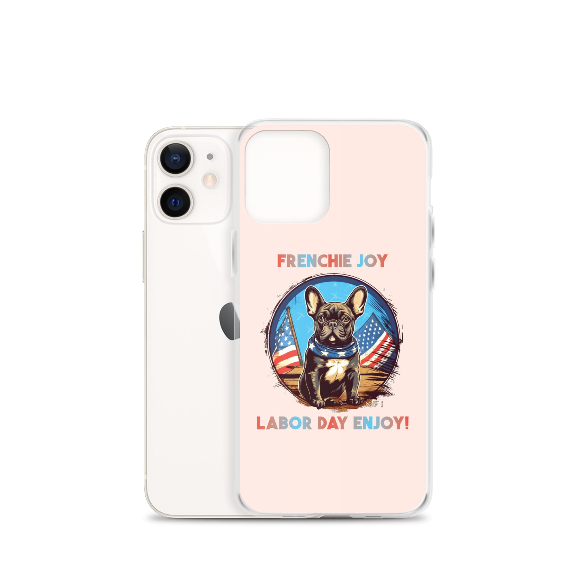 Frenchie Joy - Clear Case for Iphone for Dog Moms & Dads-fadou
