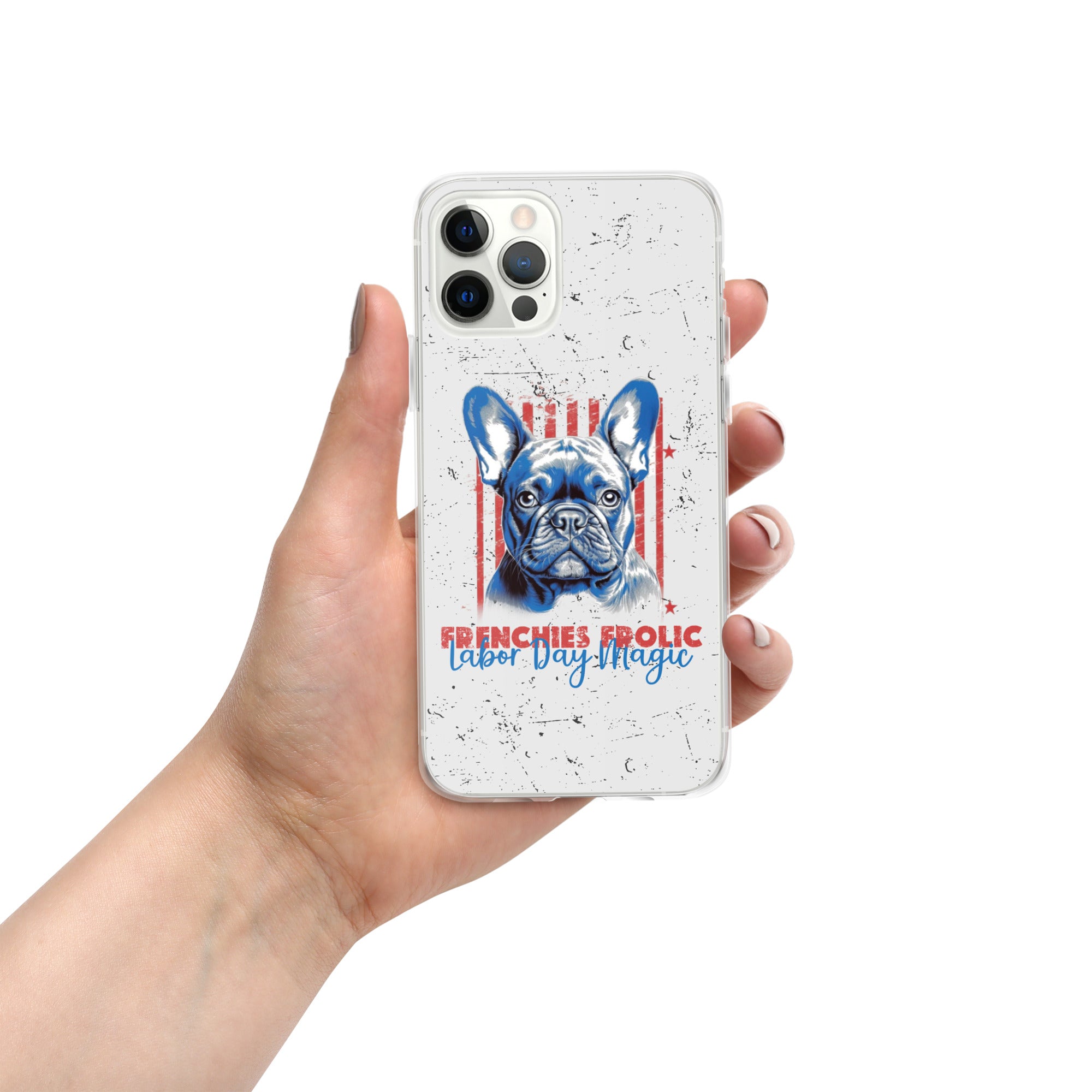 Labor Day with My Fenchie - Clear Case for Iphone for Dog Park Days-fadou