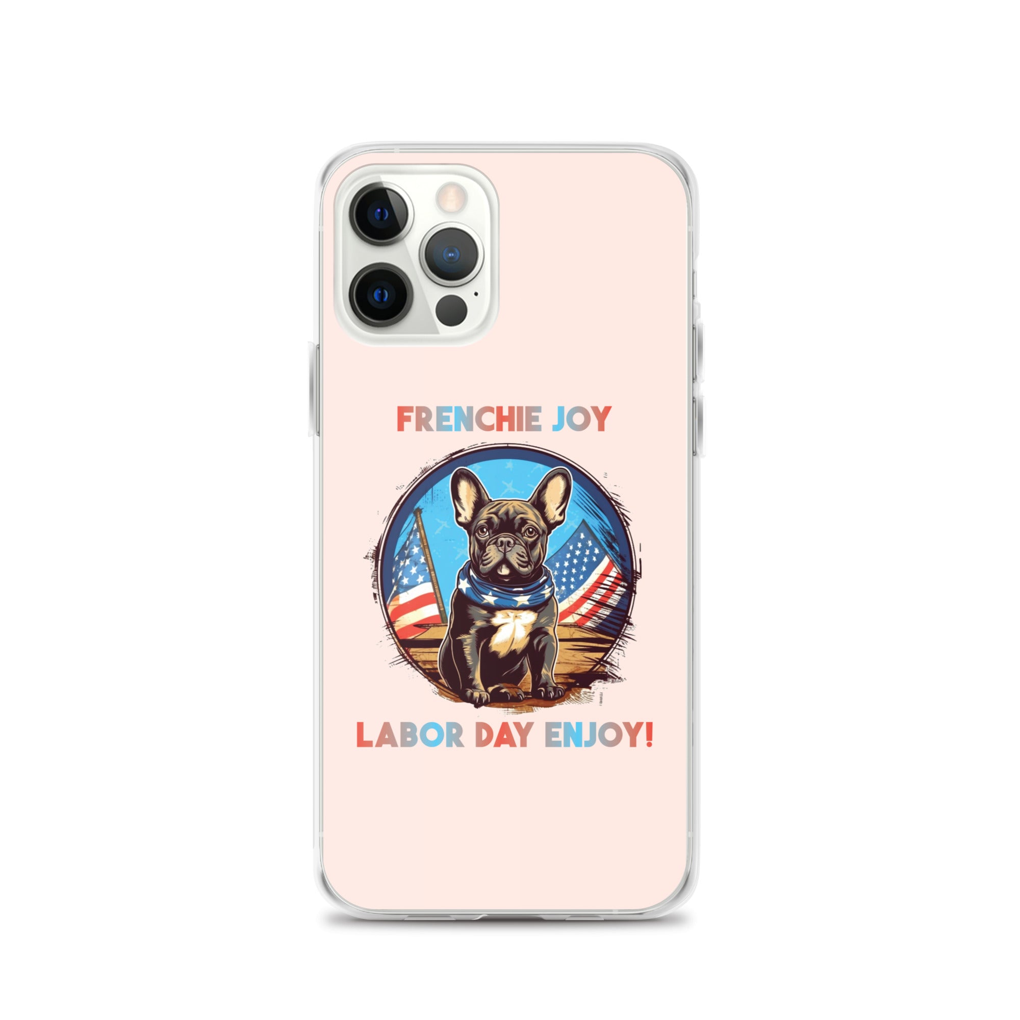 Frenchie Joy - Clear Case for Iphone for Dog Moms & Dads-fadou