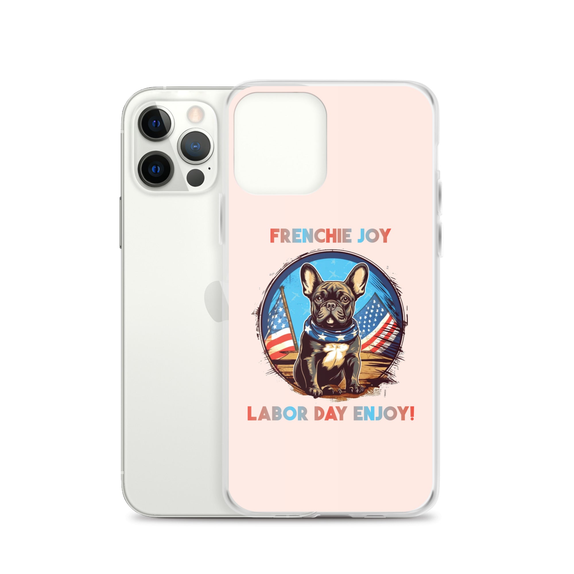 Frenchie Joy - Clear Case for Iphone for Dog Moms & Dads-fadou