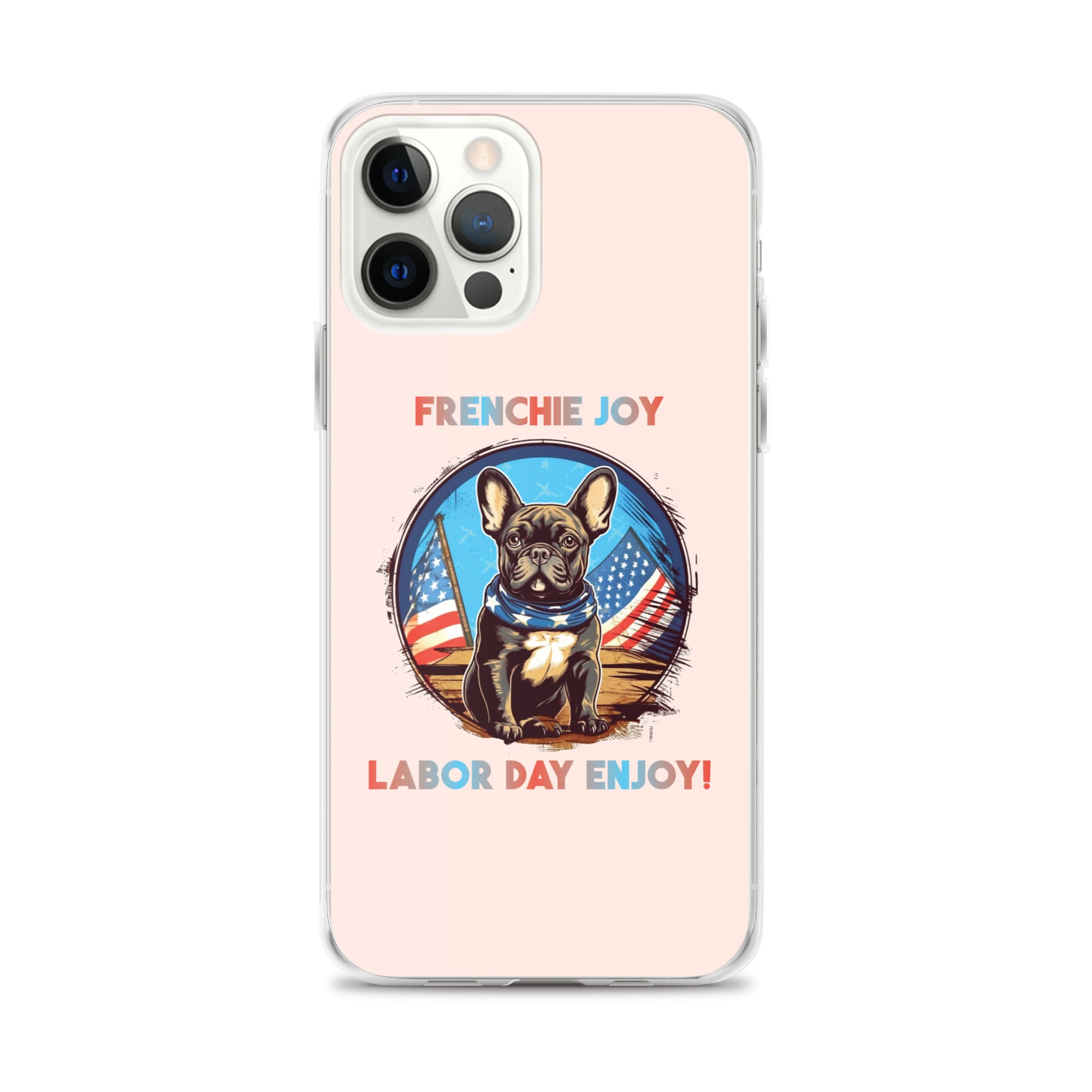 Frenchie Joy - Clear Case for Iphone for Dog Moms & Dads-fadou