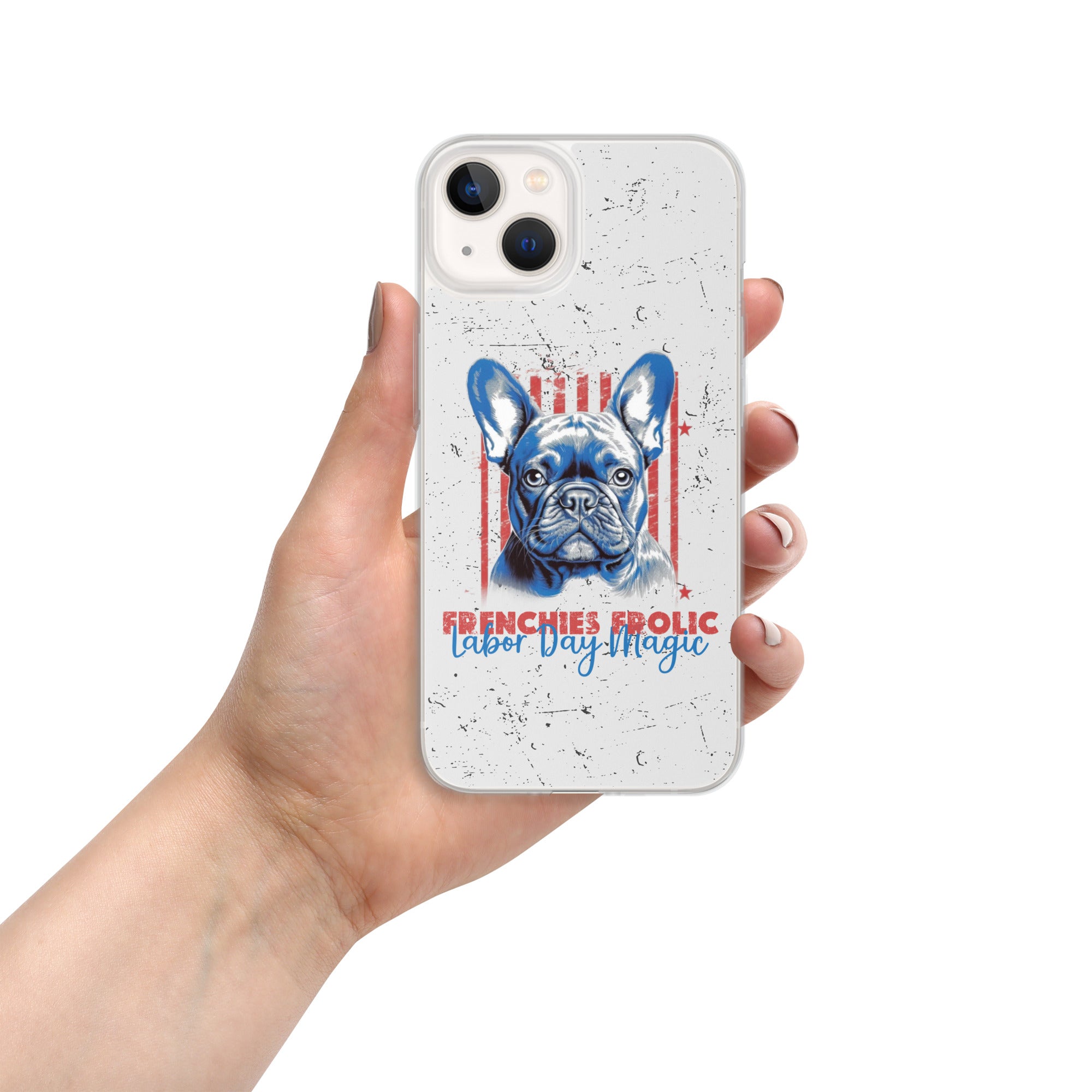 Labor Day with My Fenchie - Clear Case for Iphone for Dog Park Days-fadou