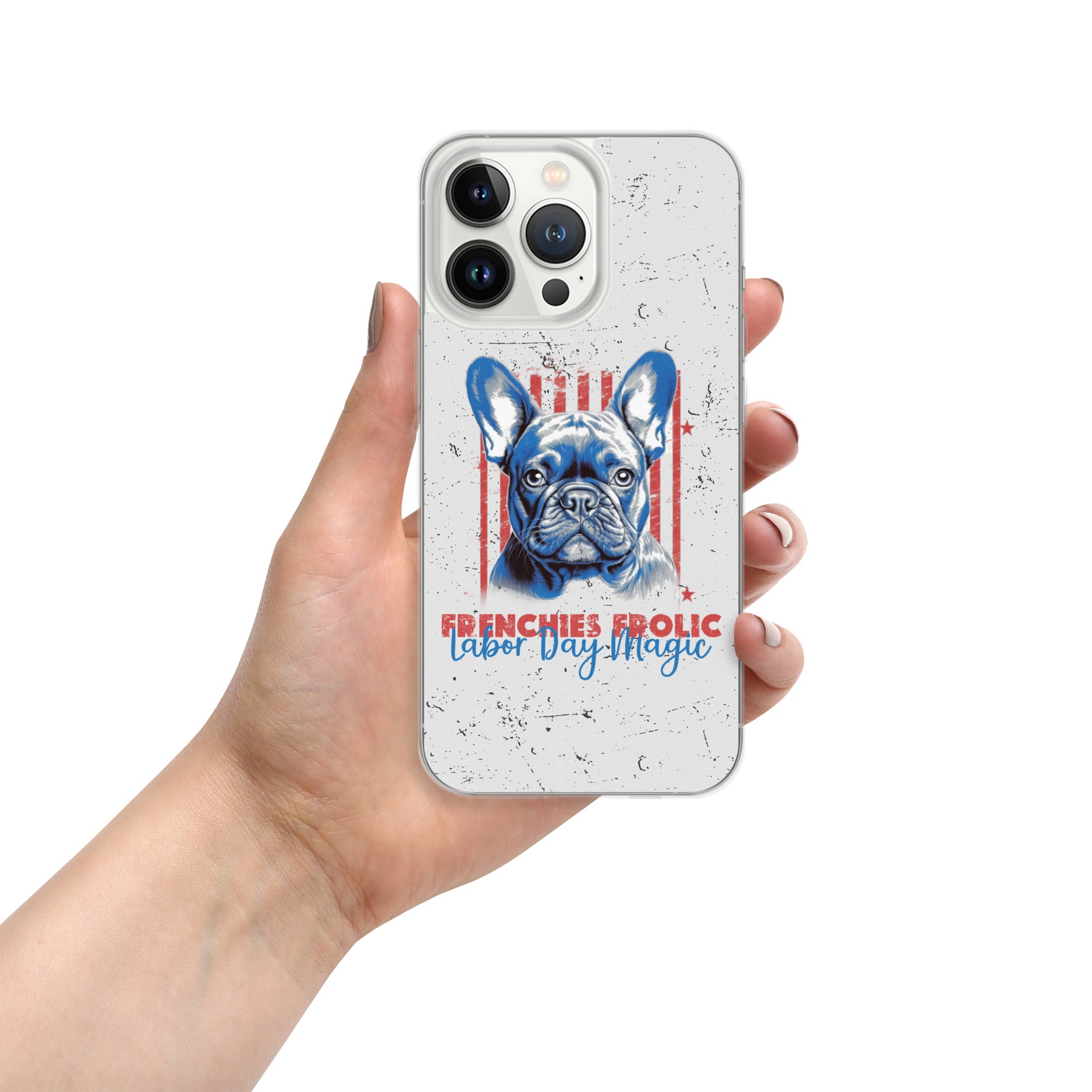 Labor Day with My Fenchie - Clear Case for Iphone for Dog Park Days-fadou
