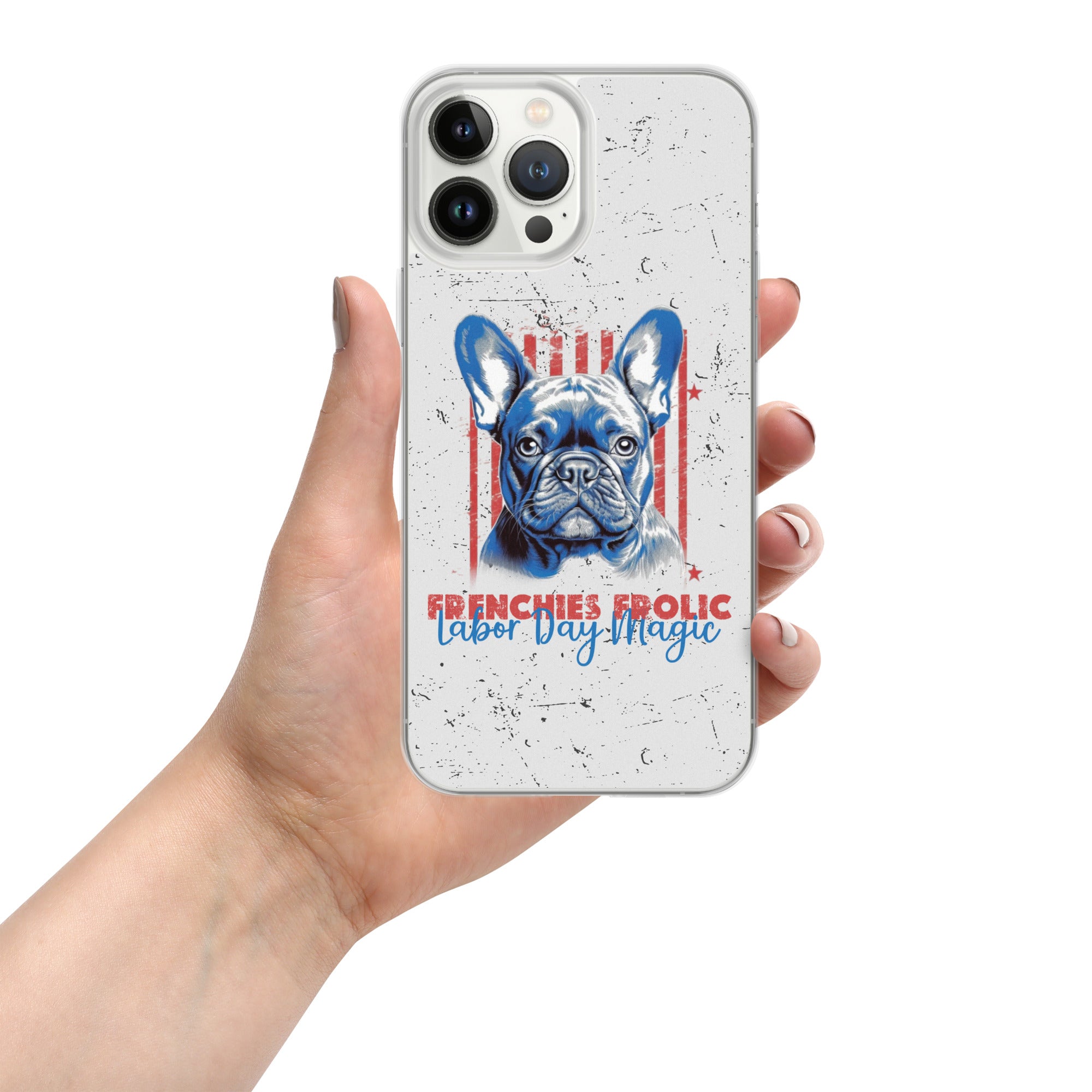 Labor Day with My Fenchie - Clear Case for Iphone for Dog Park Days-fadou