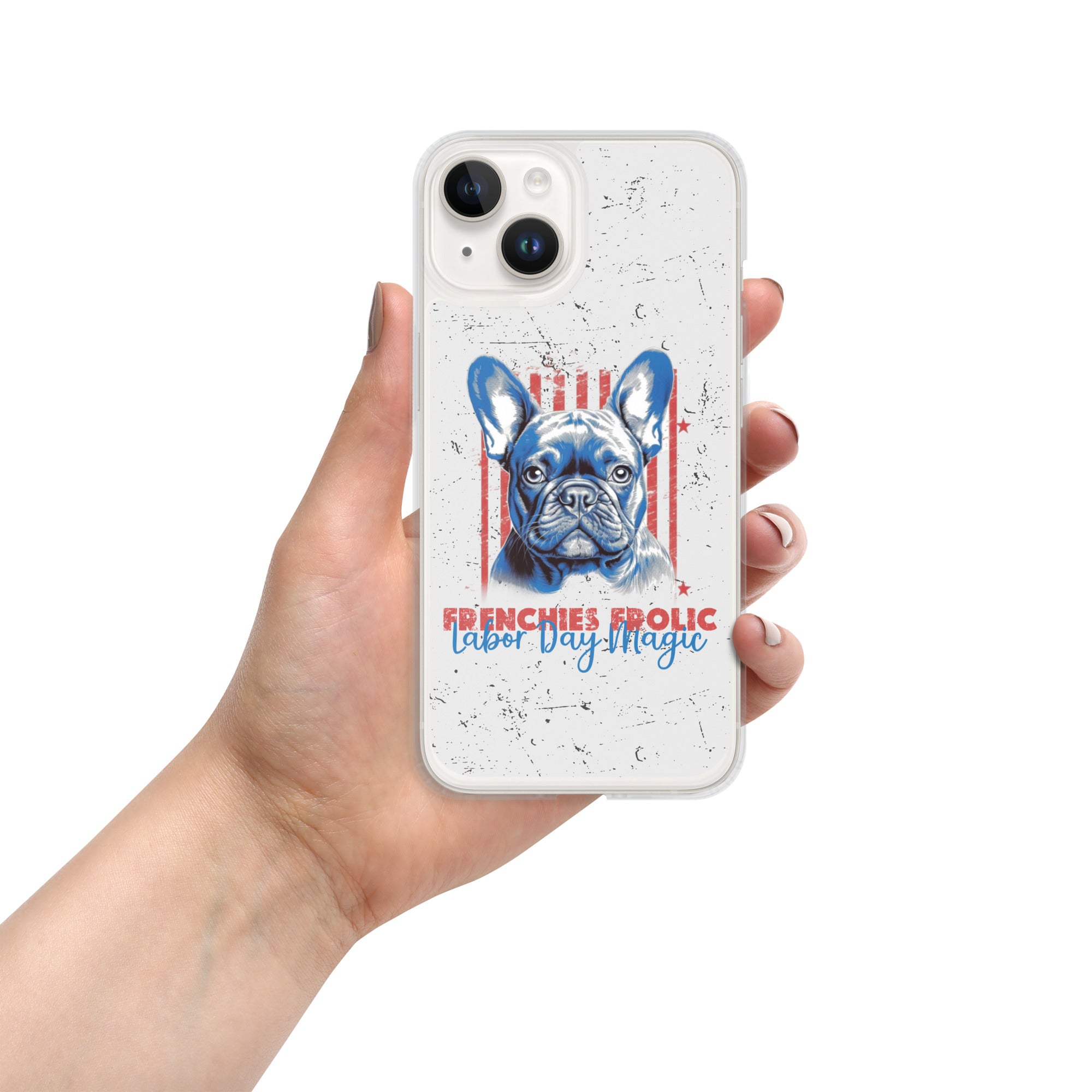 Labor Day with My Fenchie - Clear Case for Iphone for Dog Park Days-fadou
