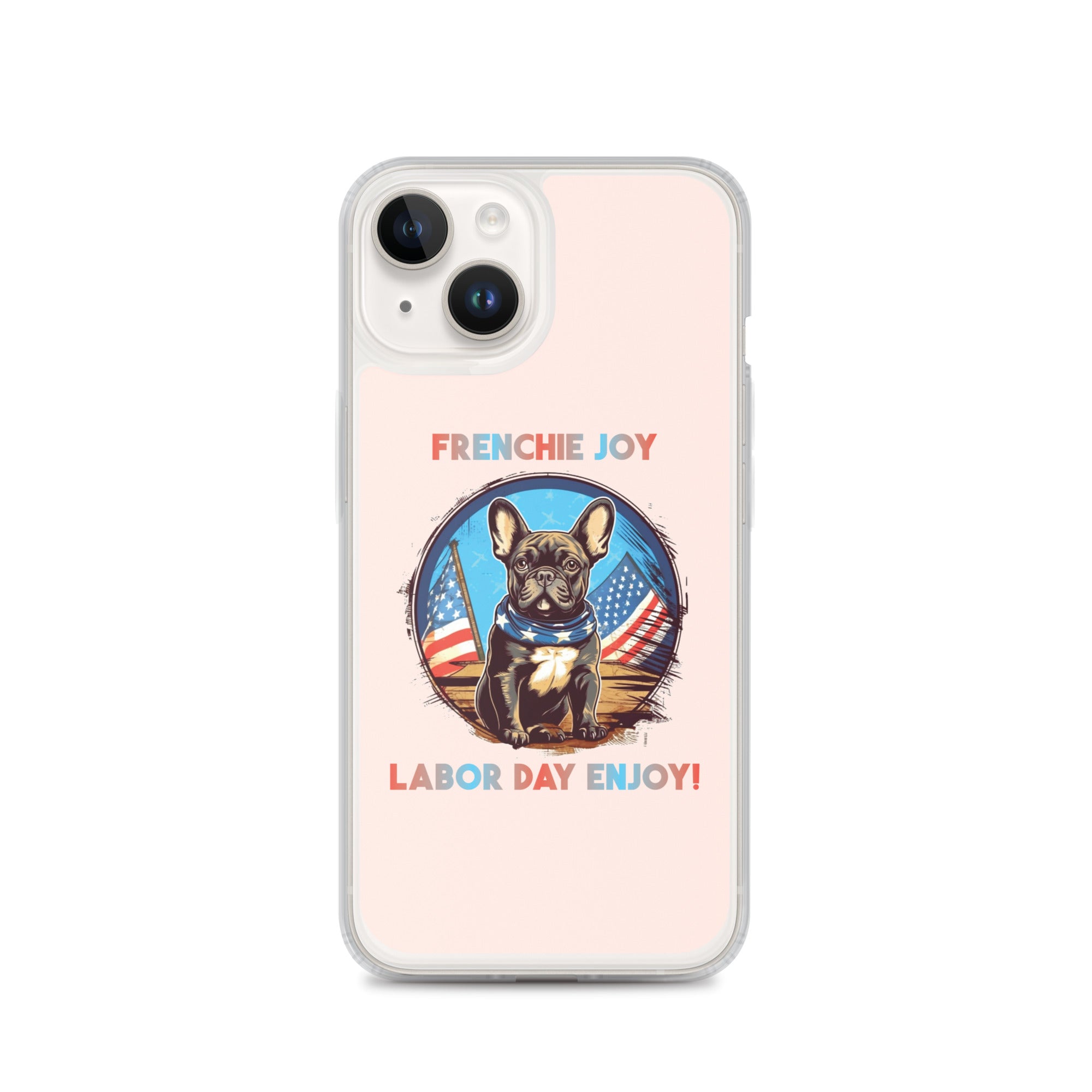 Frenchie Joy - Clear Case for Iphone for Dog Moms & Dads-fadou
