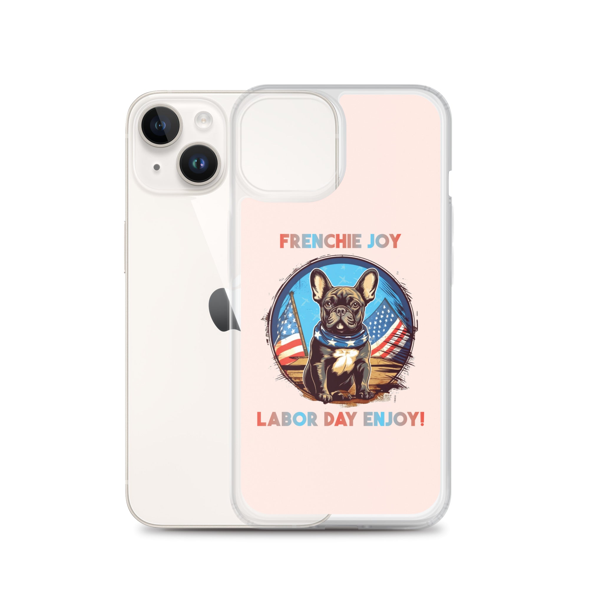 Frenchie Joy - Clear Case for Iphone for Dog Moms & Dads-fadou
