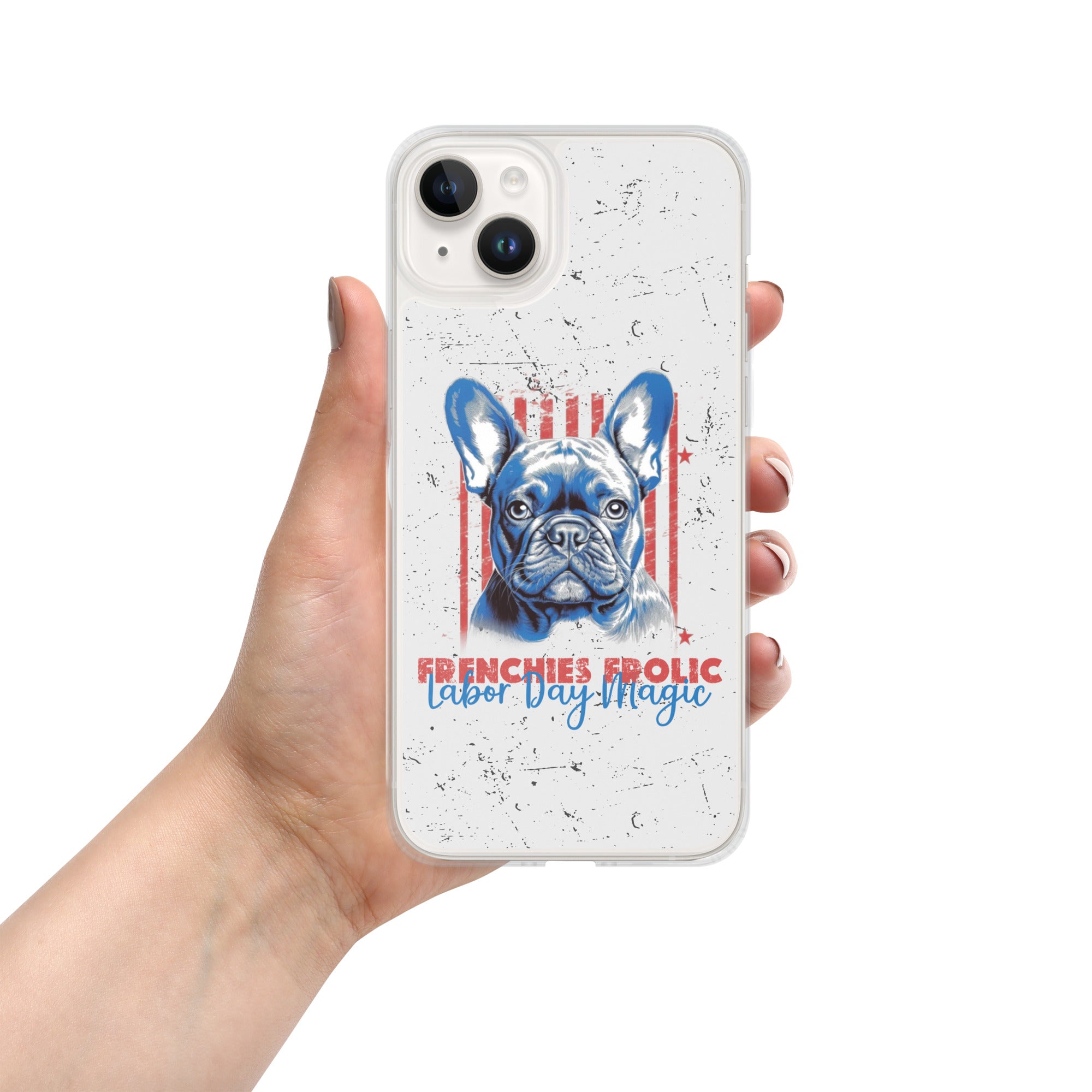 Labor Day with My Fenchie - Clear Case for Iphone for Dog Park Days-fadou