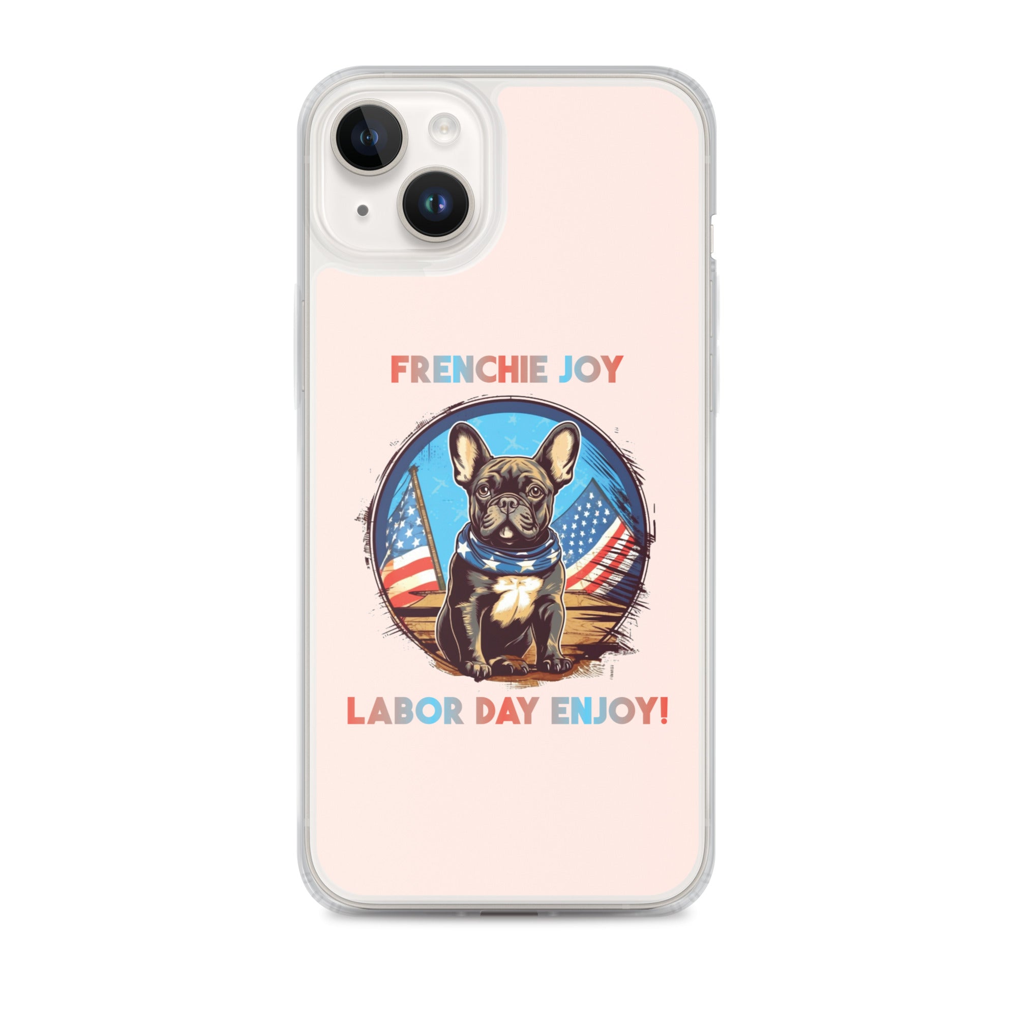 Frenchie Joy - Clear Case for Iphone for Dog Moms & Dads-fadou