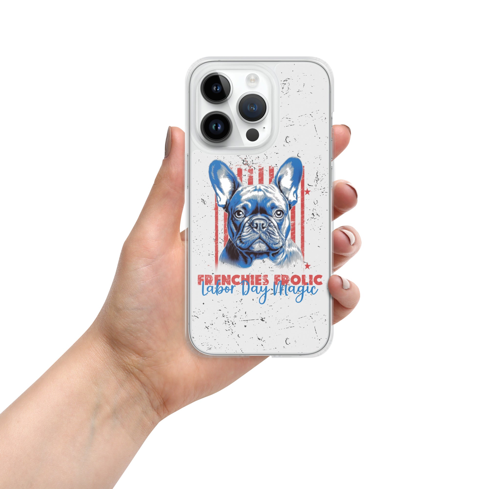 Labor Day with My Fenchie - Clear Case for Iphone for Dog Park Days-fadou