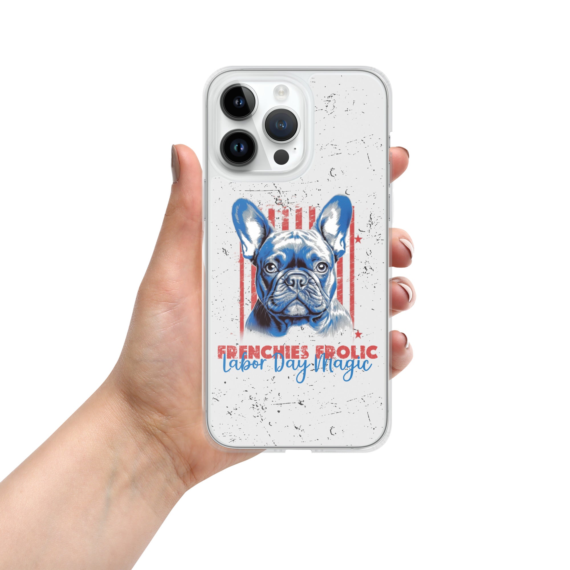 Labor Day with My Fenchie - Clear Case for Iphone for Dog Park Days-fadou