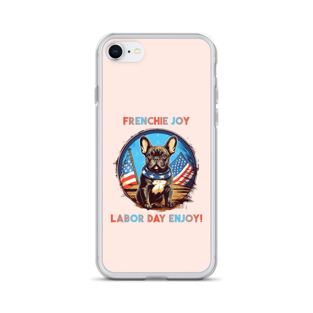 Frenchie Joy - Clear Case for Iphone for Dog Moms & Dads-fadou