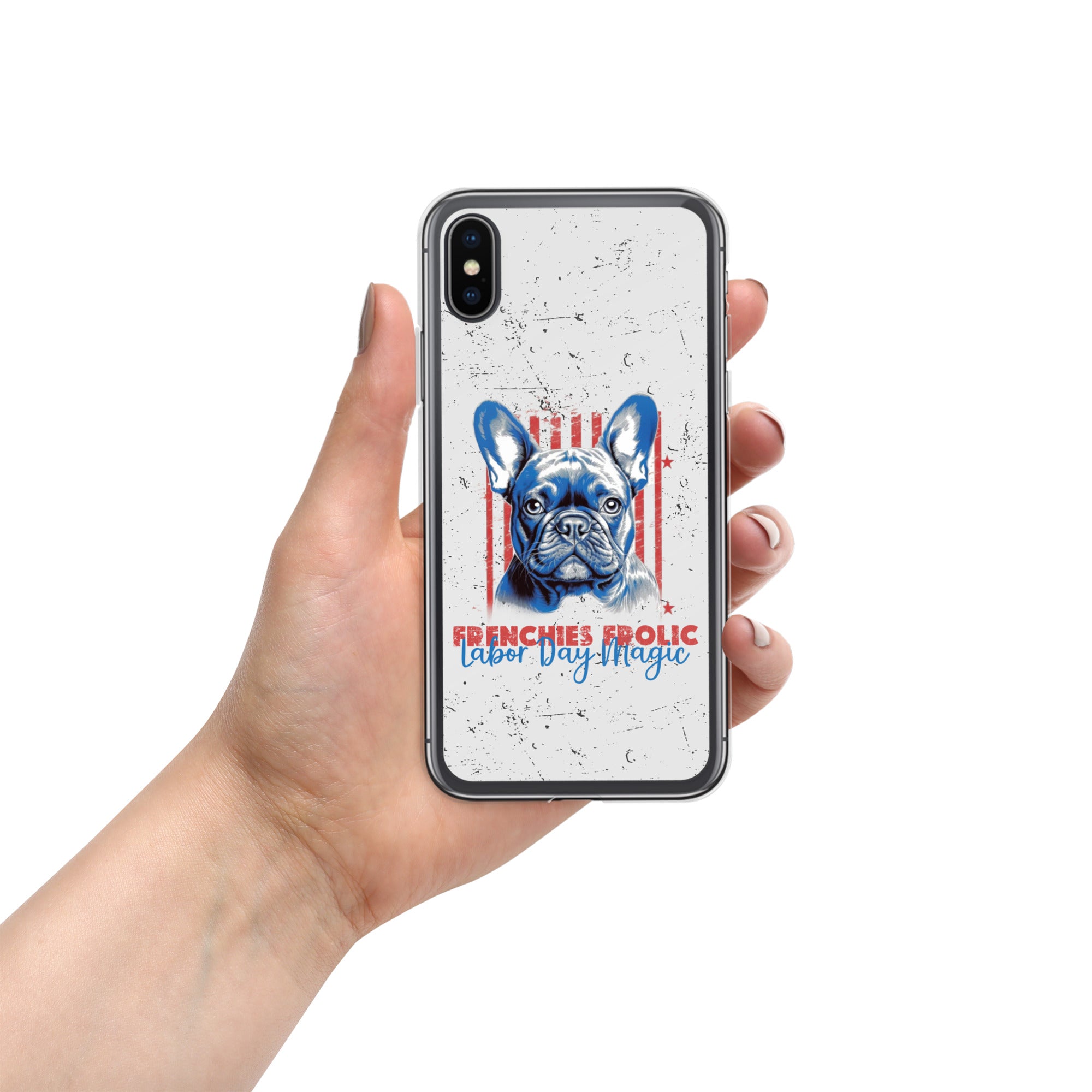 Labor Day with My Fenchie - Clear Case for Iphone for Dog Park Days-fadou