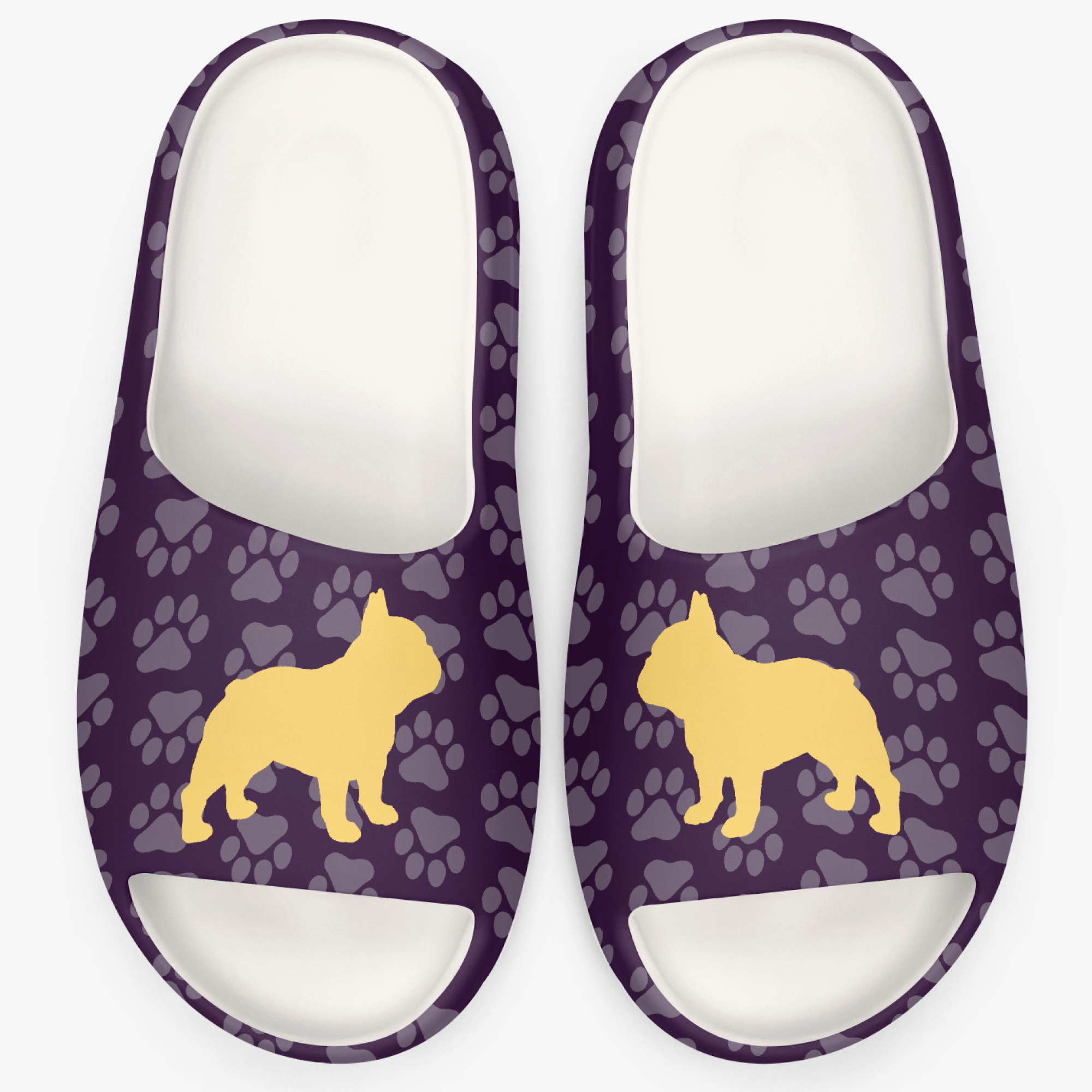 Benson French Bulldog Summer Slides for Dog Moms & Dads-fadou