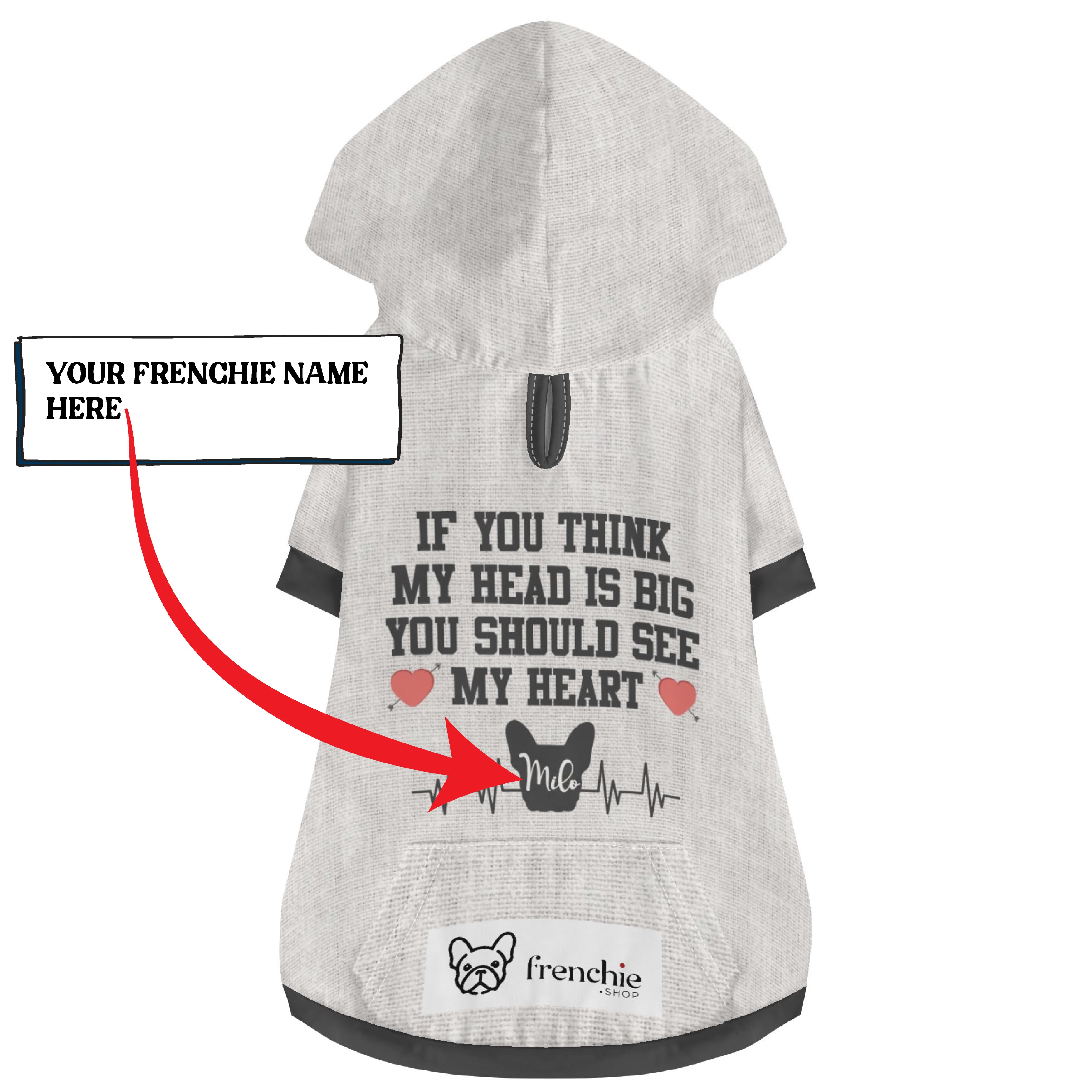 French Bulldog Custom Pet Sweatshirt for Training Sessions-fadou