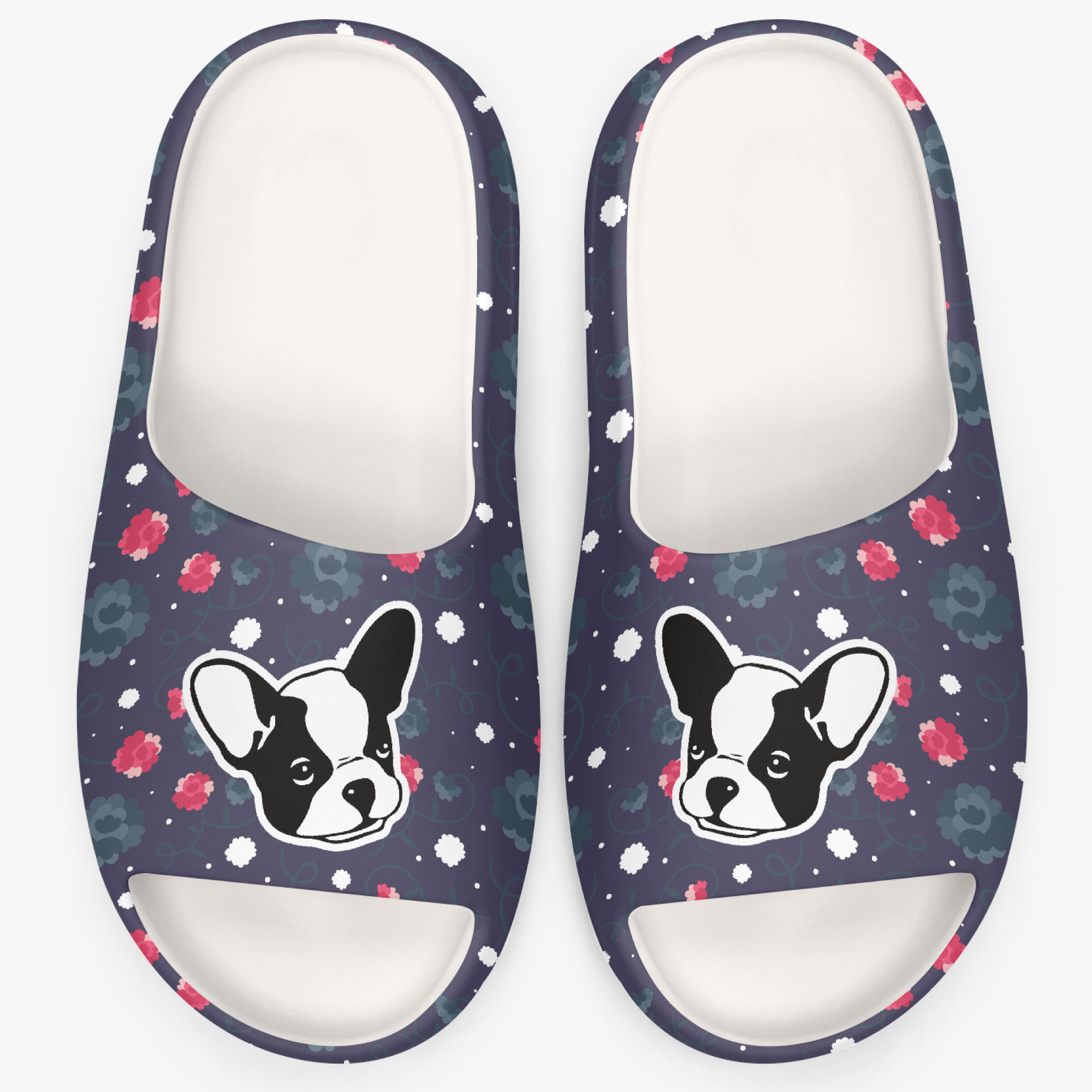Camille French Bulldog Casual Sandals for Dog Park Days-fadou