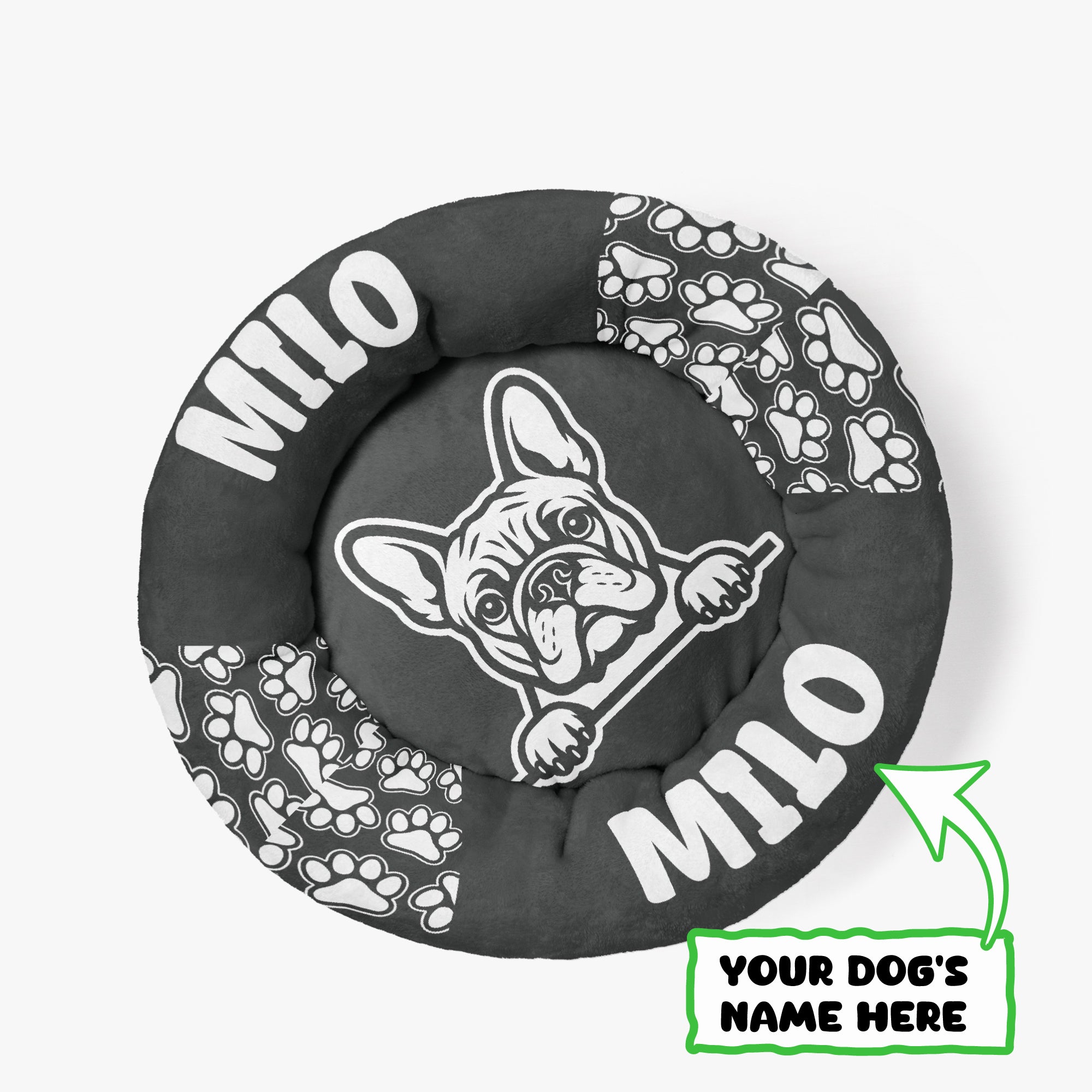 French Bulldog Personalized Cozy Sofa Bed for Flat-Face Breeds-fadou
