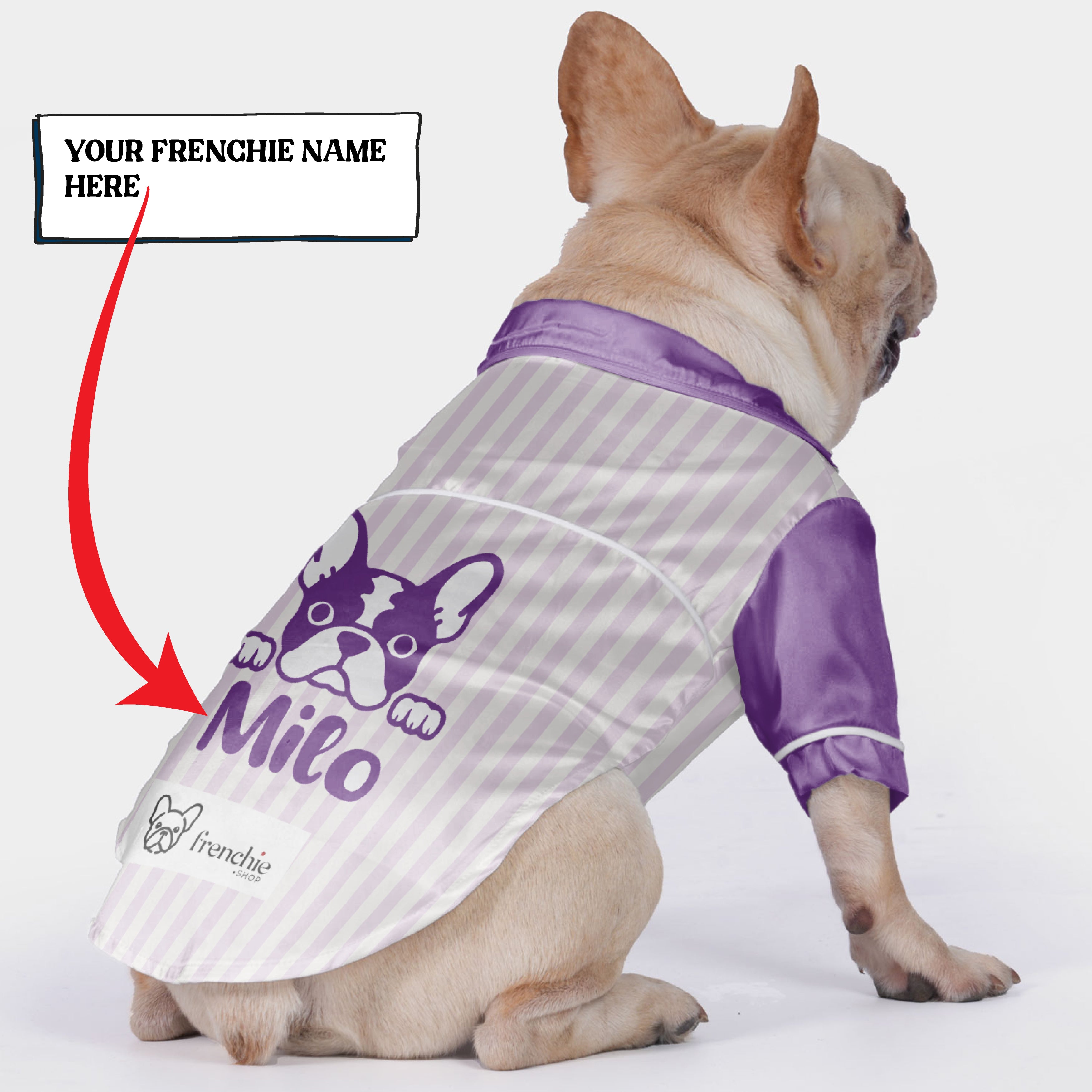 French Bulldog Custom Cozy Loungewear for Brachycephalic Dogs-fadou