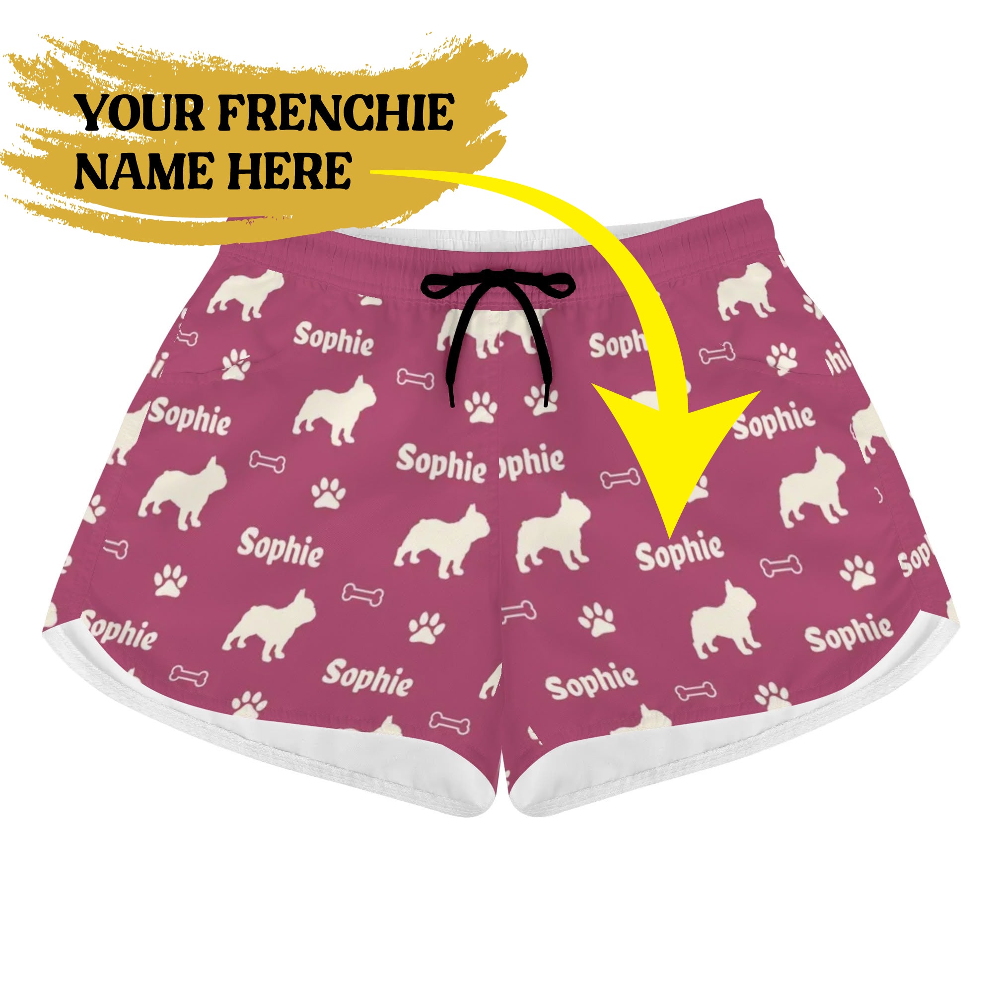 French Bulldog Custom Casual Shorts for Frenchie Enthusiasts-fadou