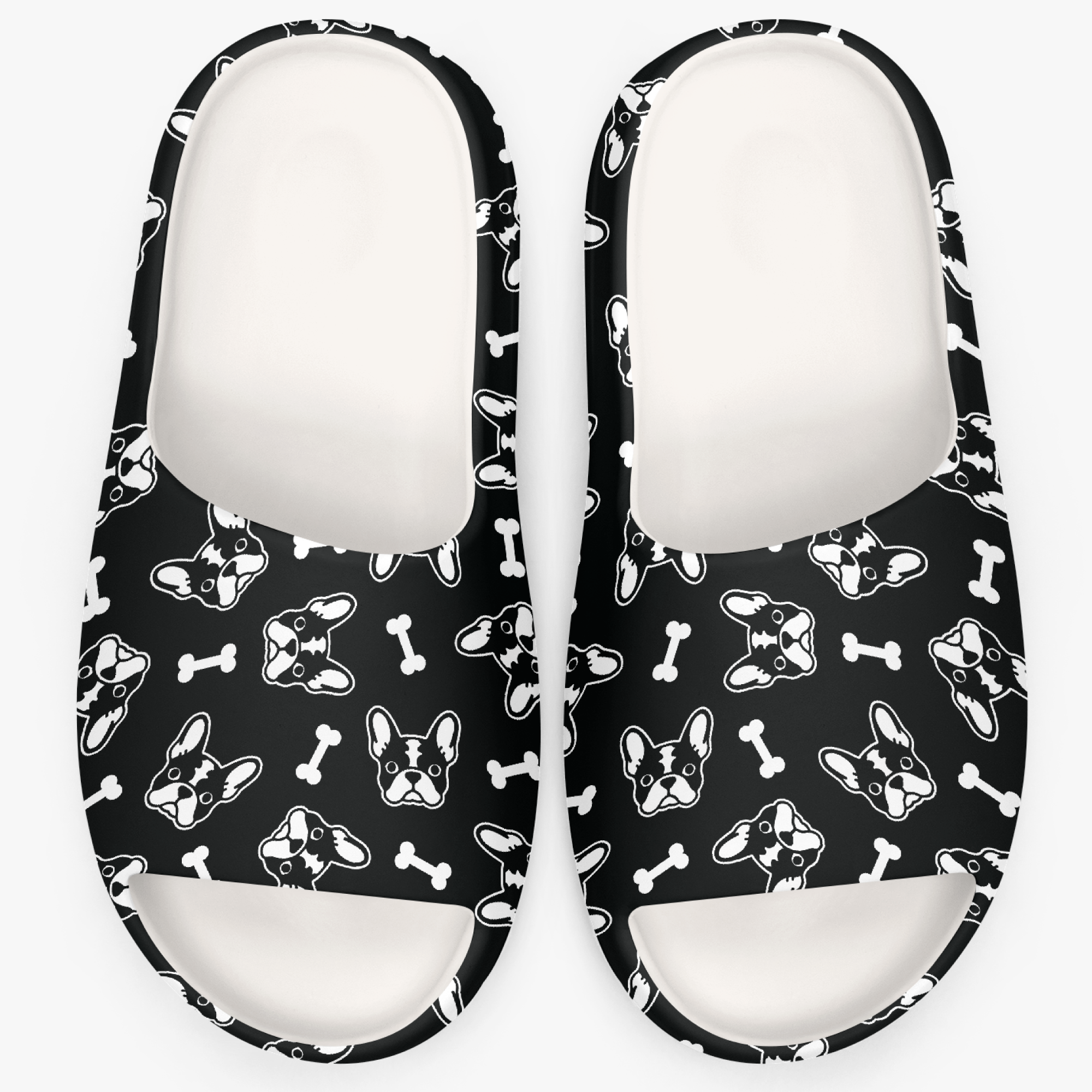 Argento French Bulldog Summer Slides for Bulldog Owners-fadou