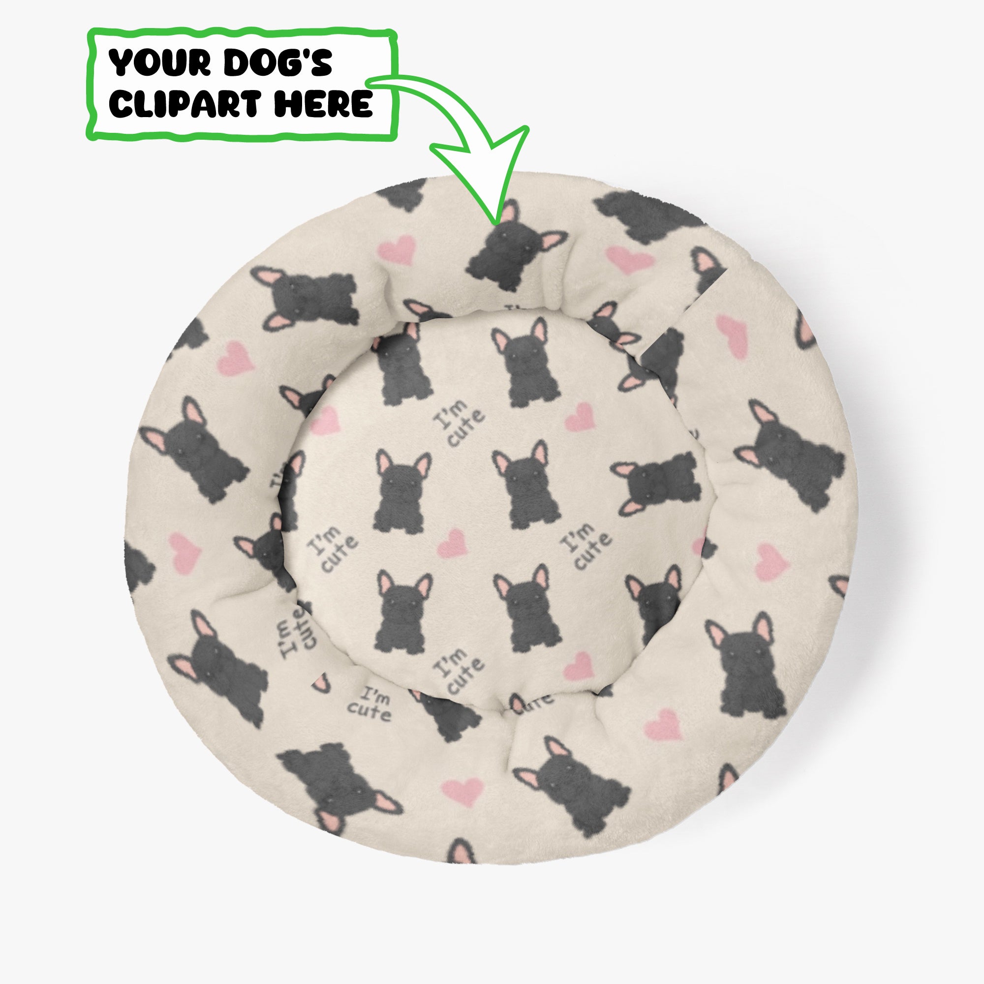 French Bulldog Personalized Cozy Sofa Bed for Daily Walks-fadou