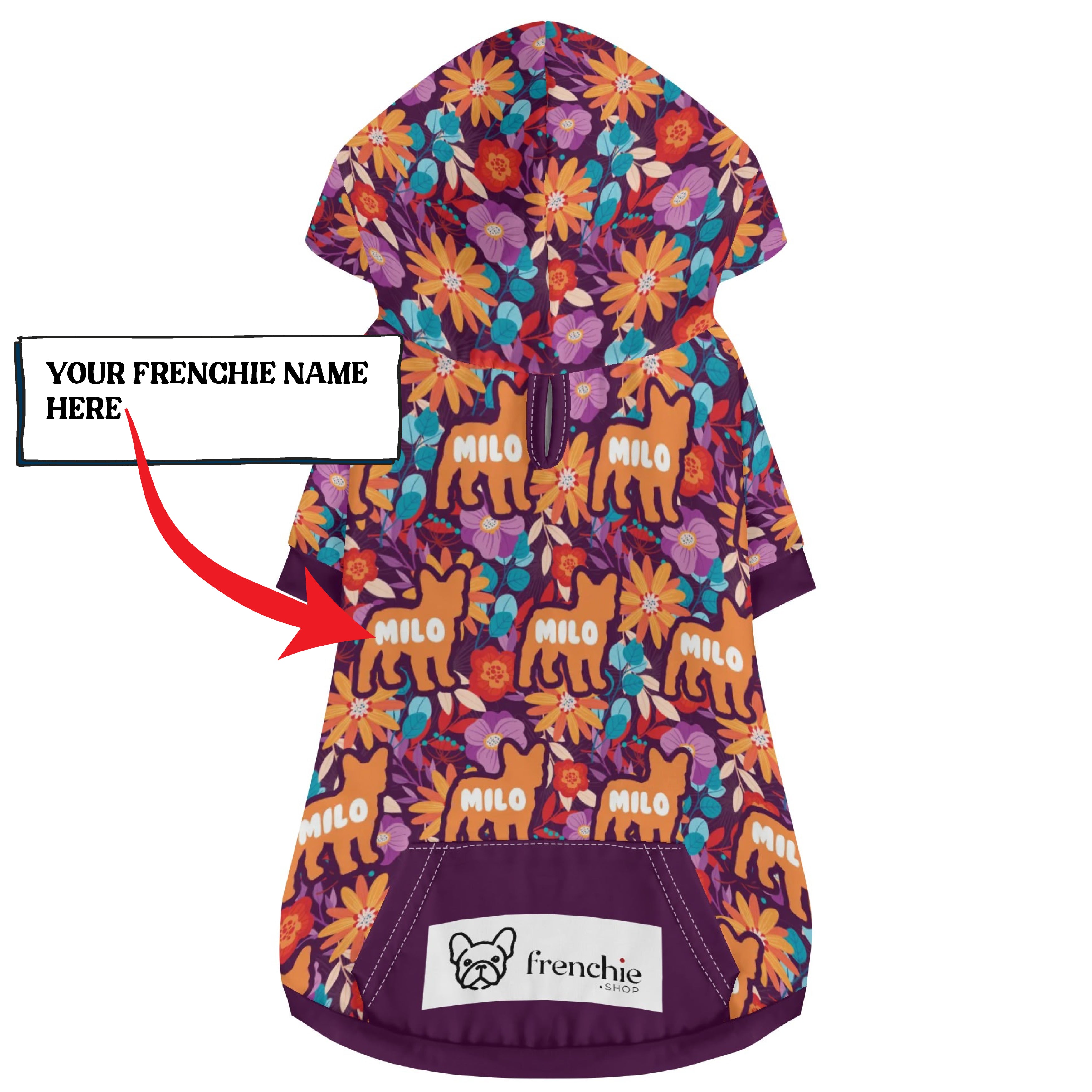 French Bulldog Custom Pet Sweatshirt for French Bulldogs-fadou